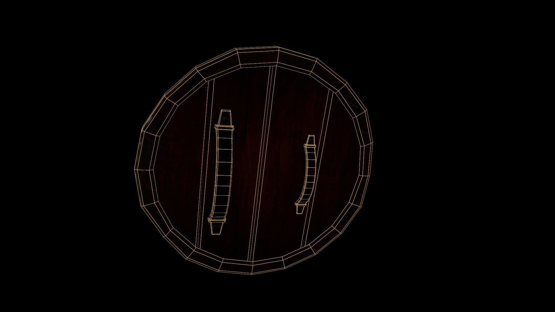 Viking Shield Free low-poly 3D model_2