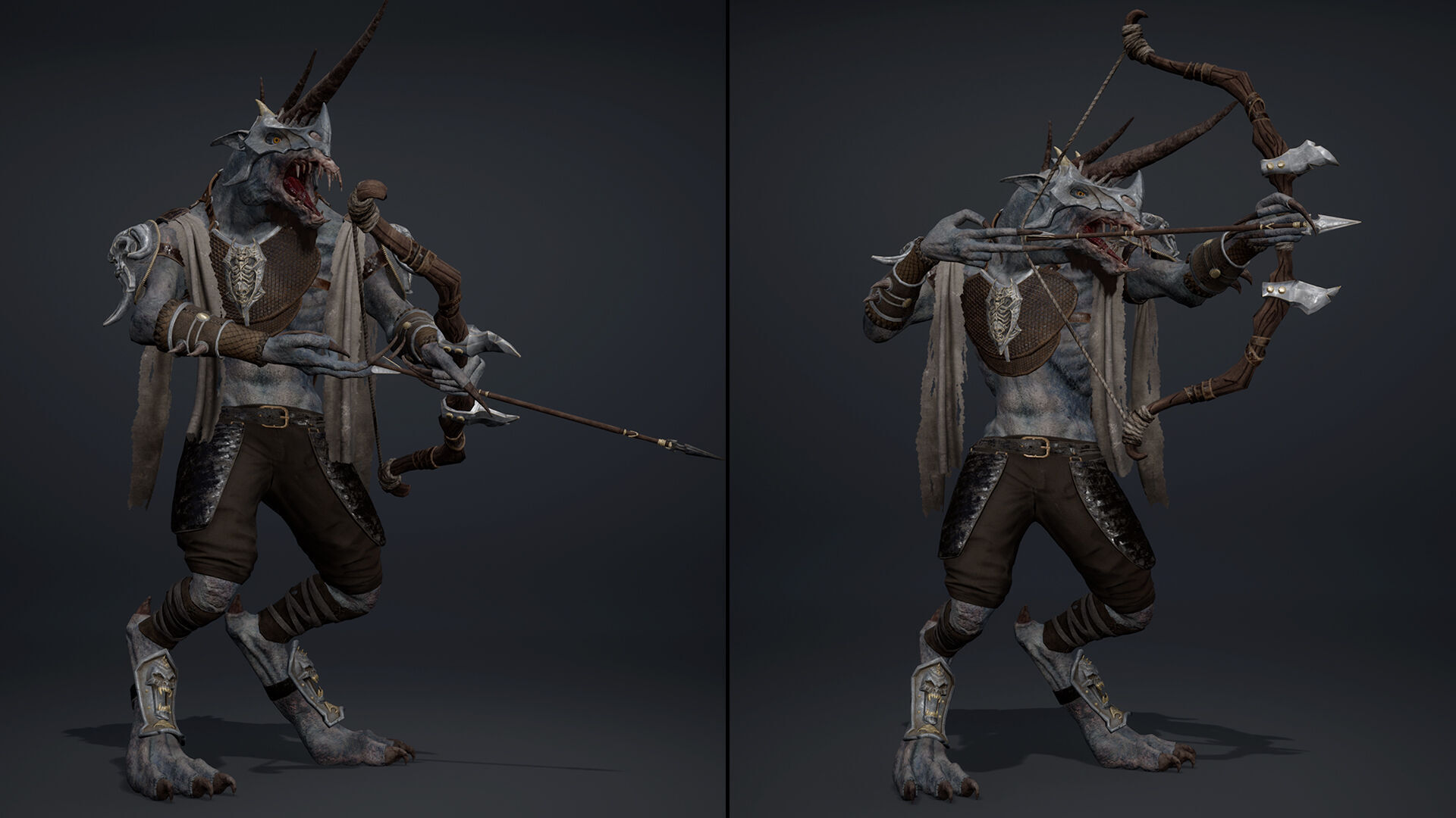 Ashen Archer Low-poly 3D model_15