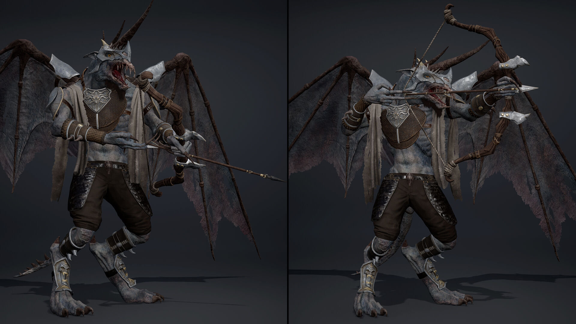 Ashen Archer Low-poly 3D model_28