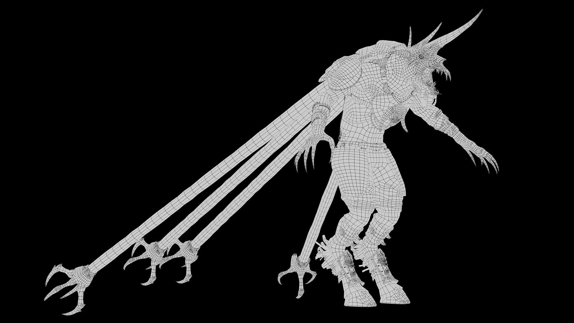 Ashen Archer Low-poly 3D model_54