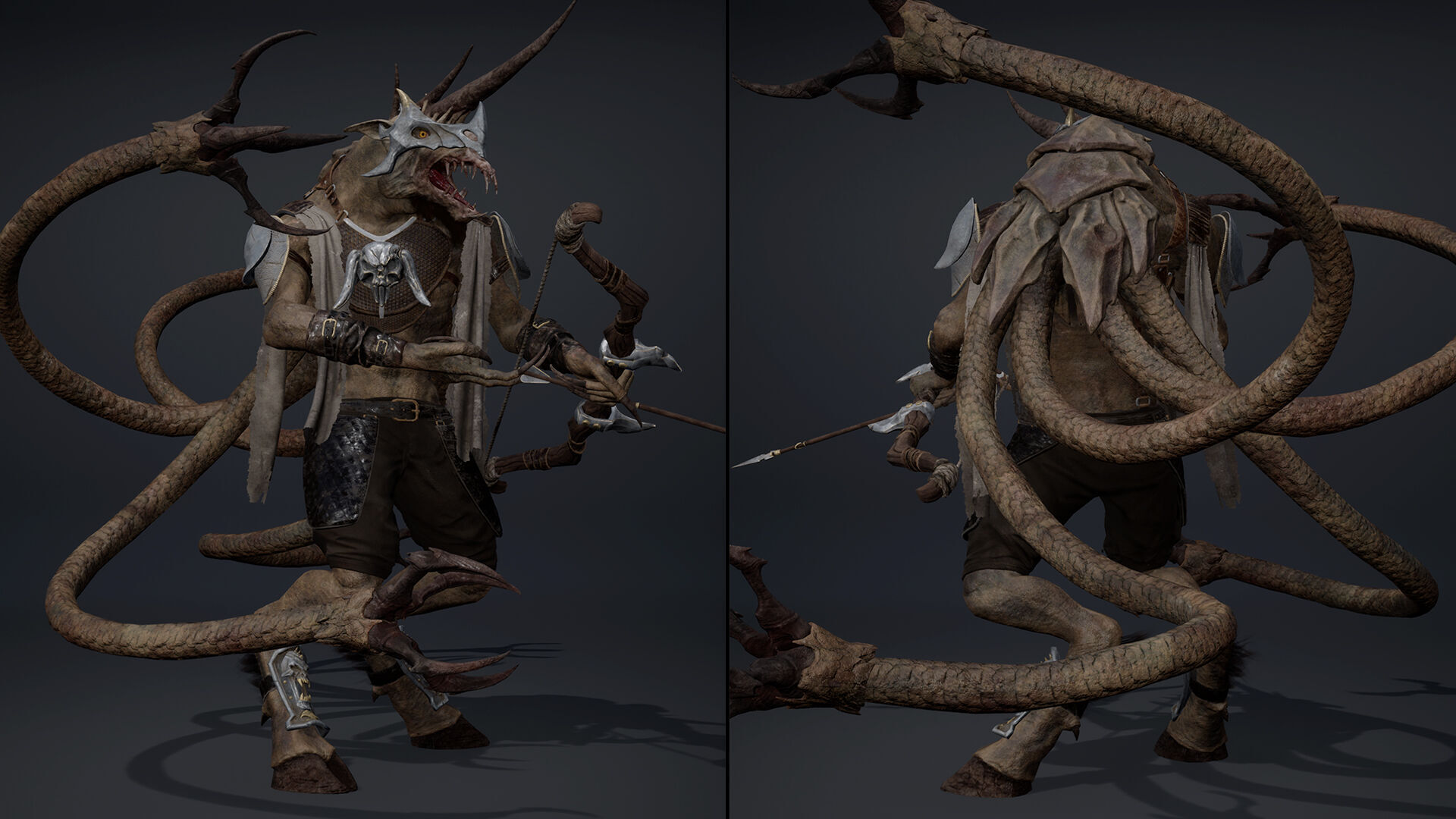 Ashen Archer Low-poly 3D model_35