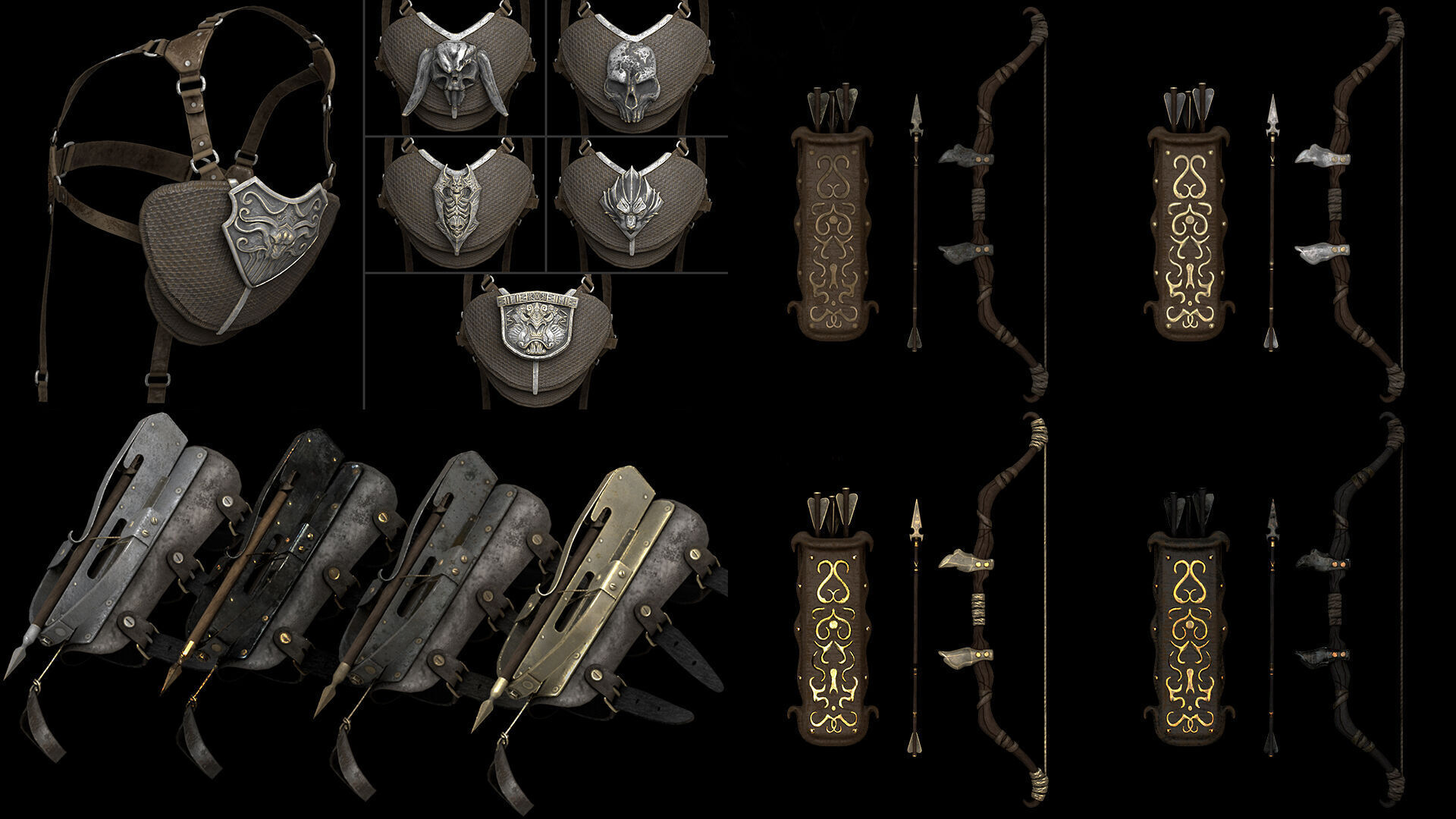 Ashen Archer Low-poly 3D model_46