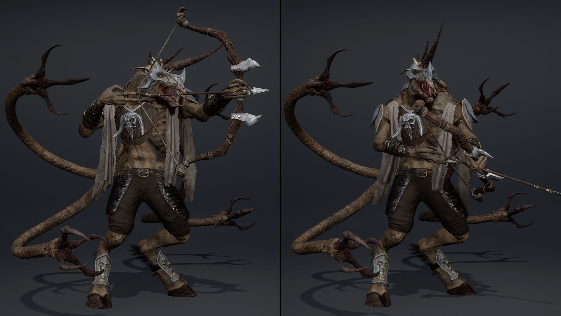 Ashen Archer Low-poly 3D model_36