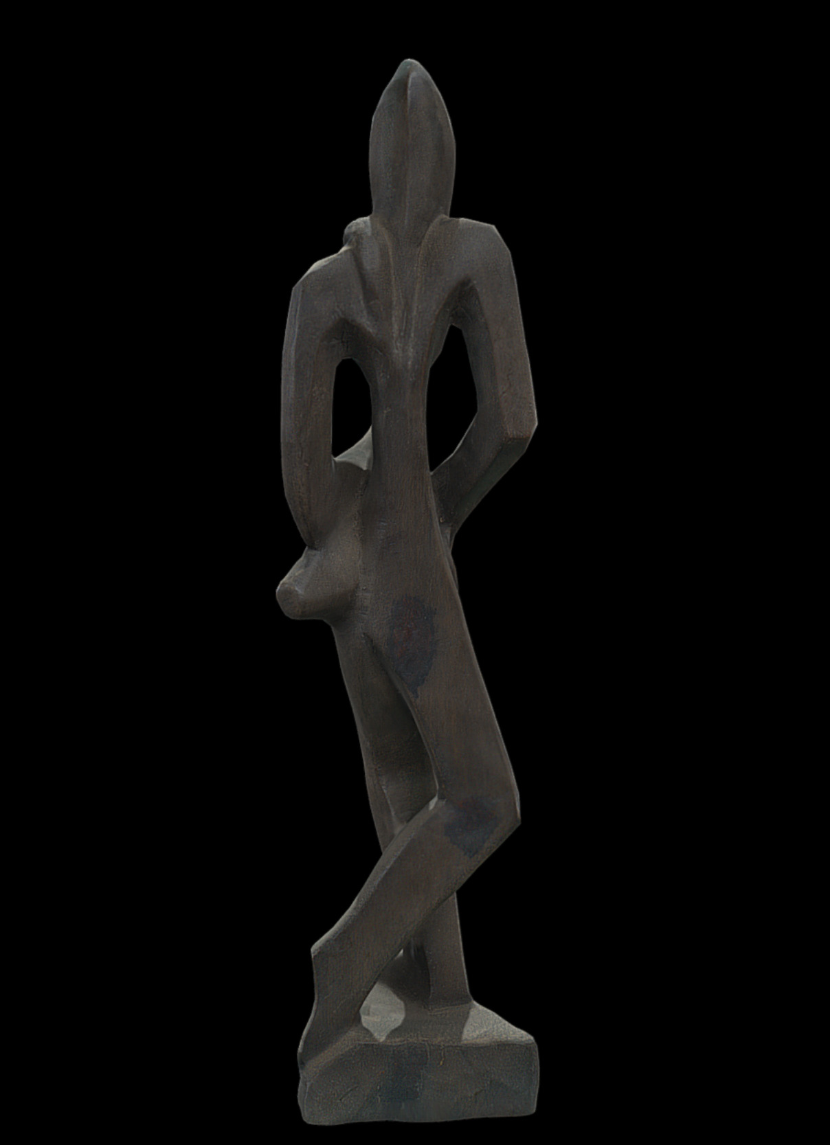 Wooden Drummer Stand Low-poly 3D model_3