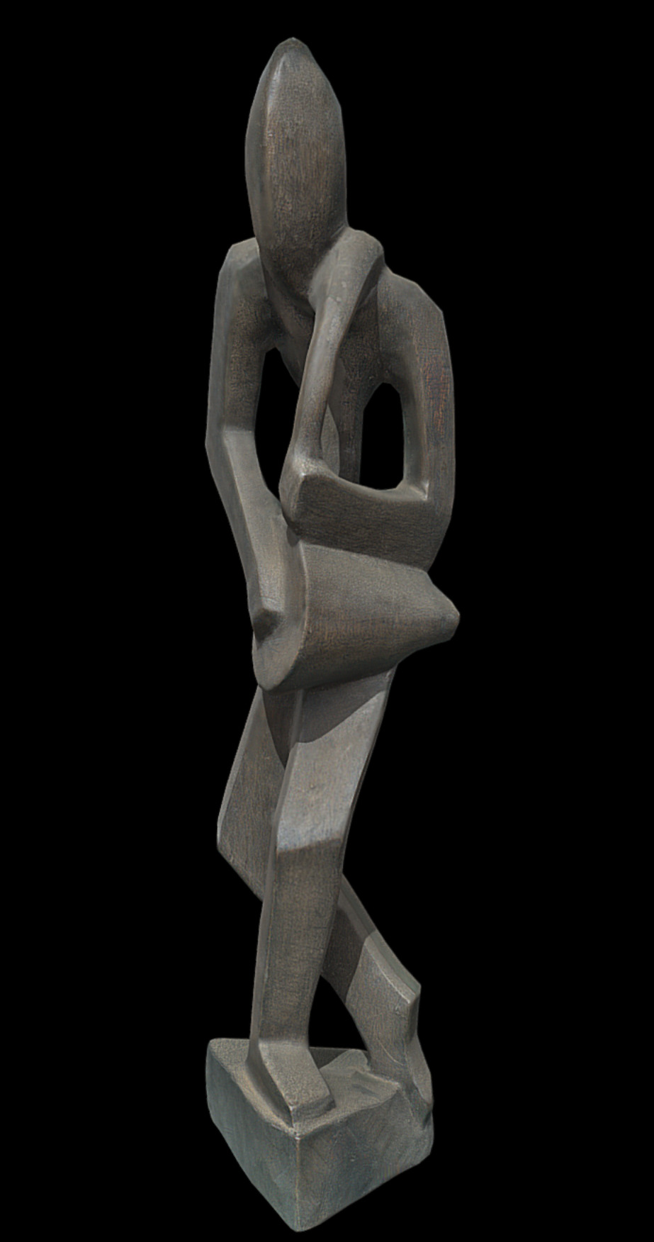 Wooden Drummer Stand Low-poly 3D model_1