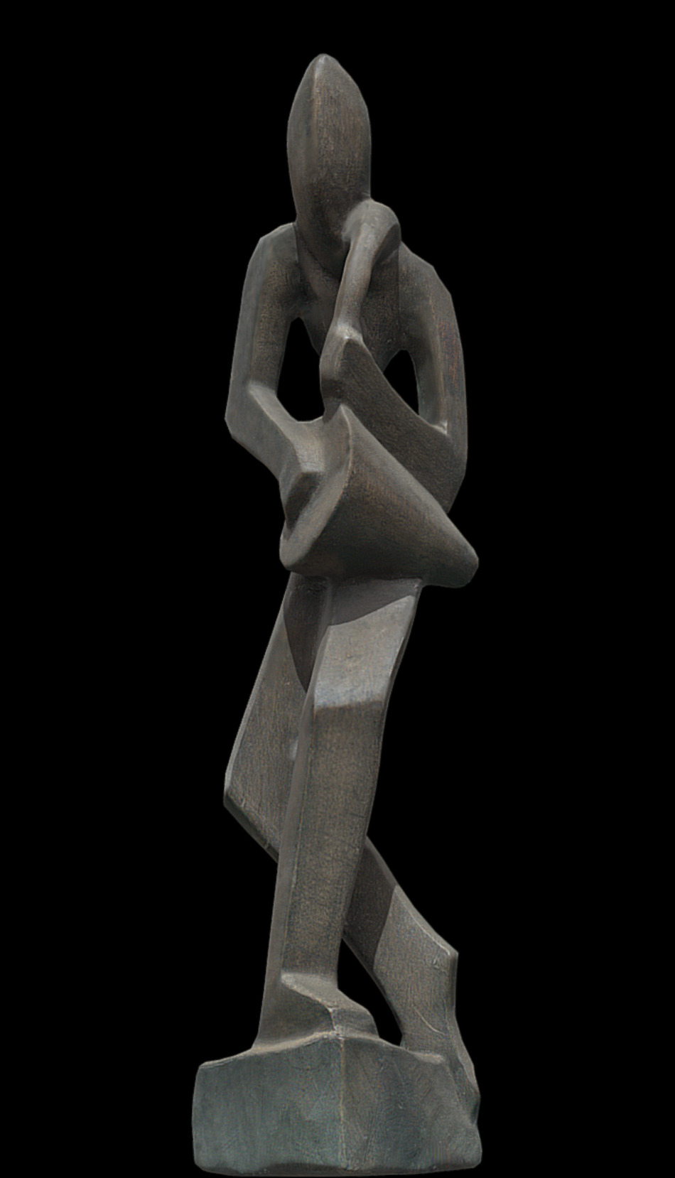 Wooden Drummer Stand Low-poly 3D model_5