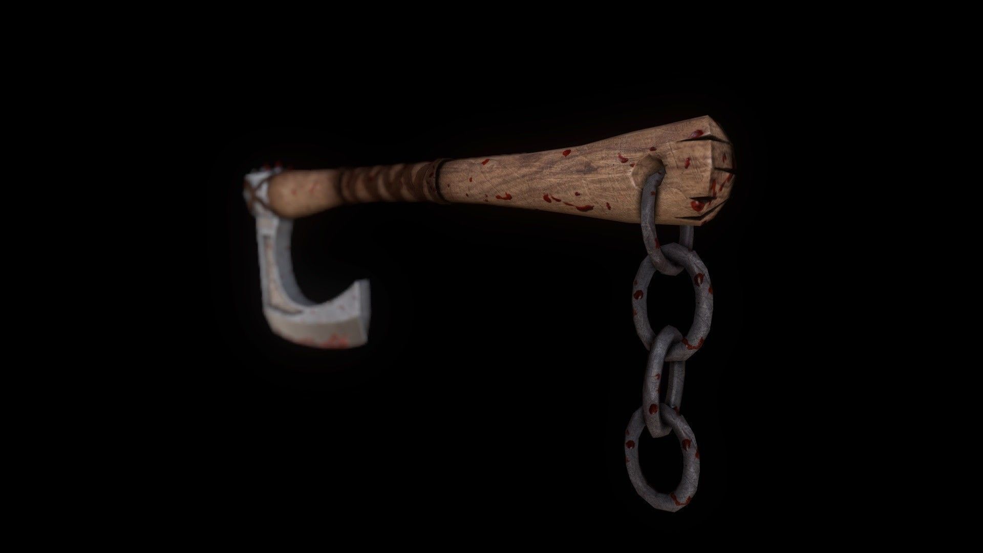 Viking Axe Free low-poly 3D model_1