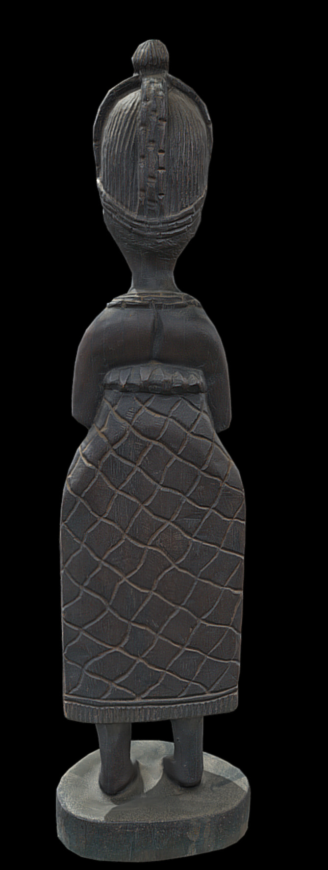 Benin Queen Stand Low-poly 3D model_4