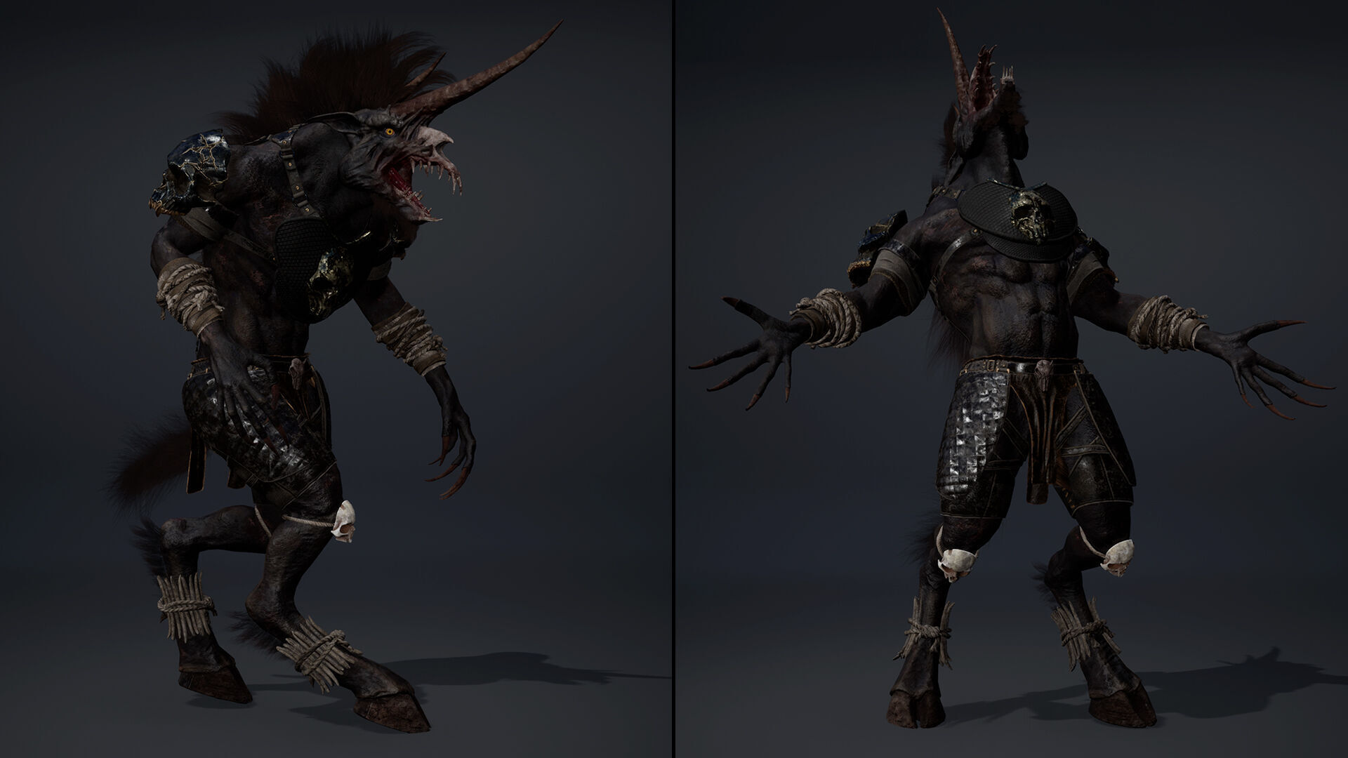 Ashen Barbarian Low-poly 3D model_19