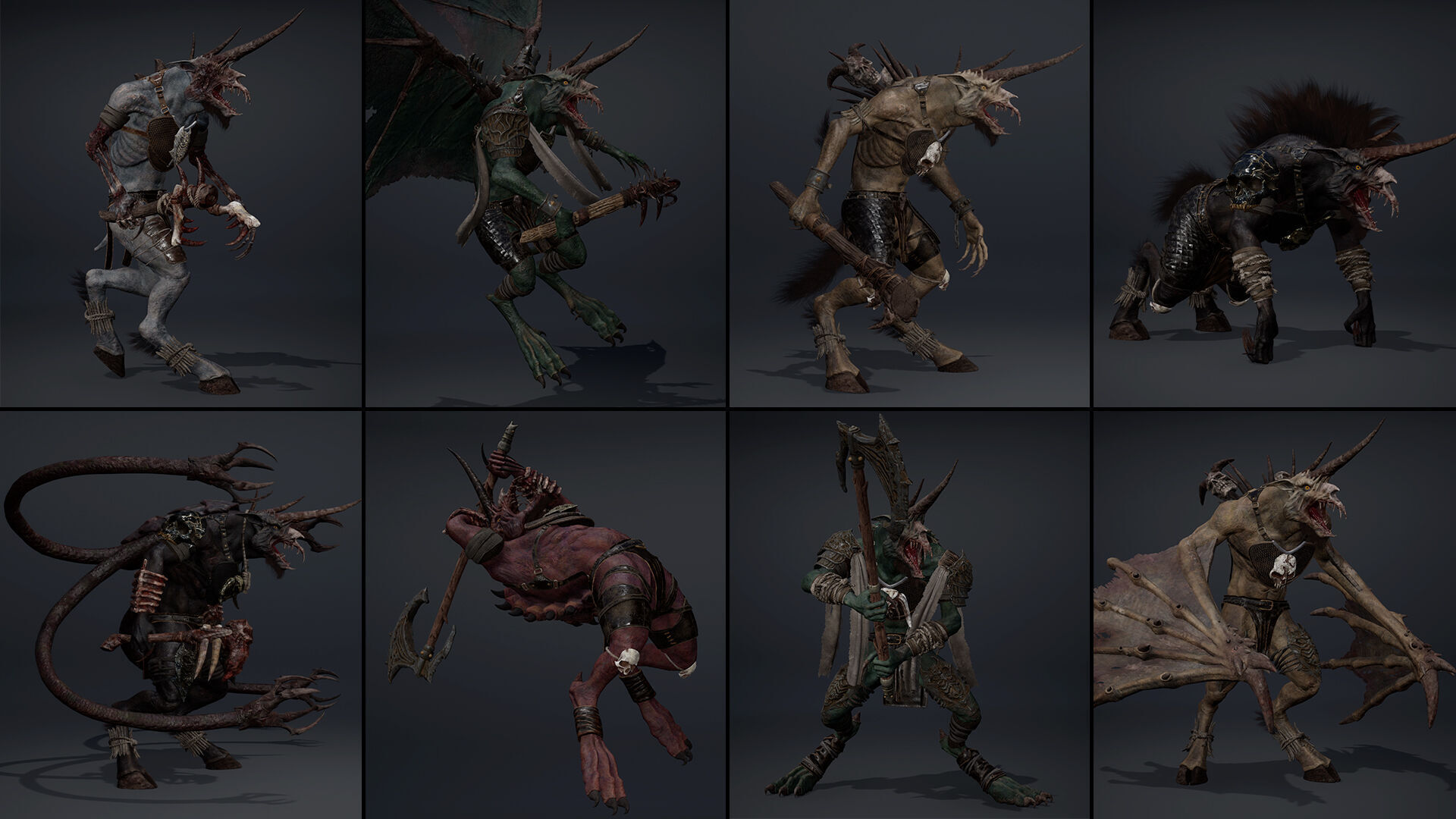 Ashen Barbarian Low-poly 3D model_11