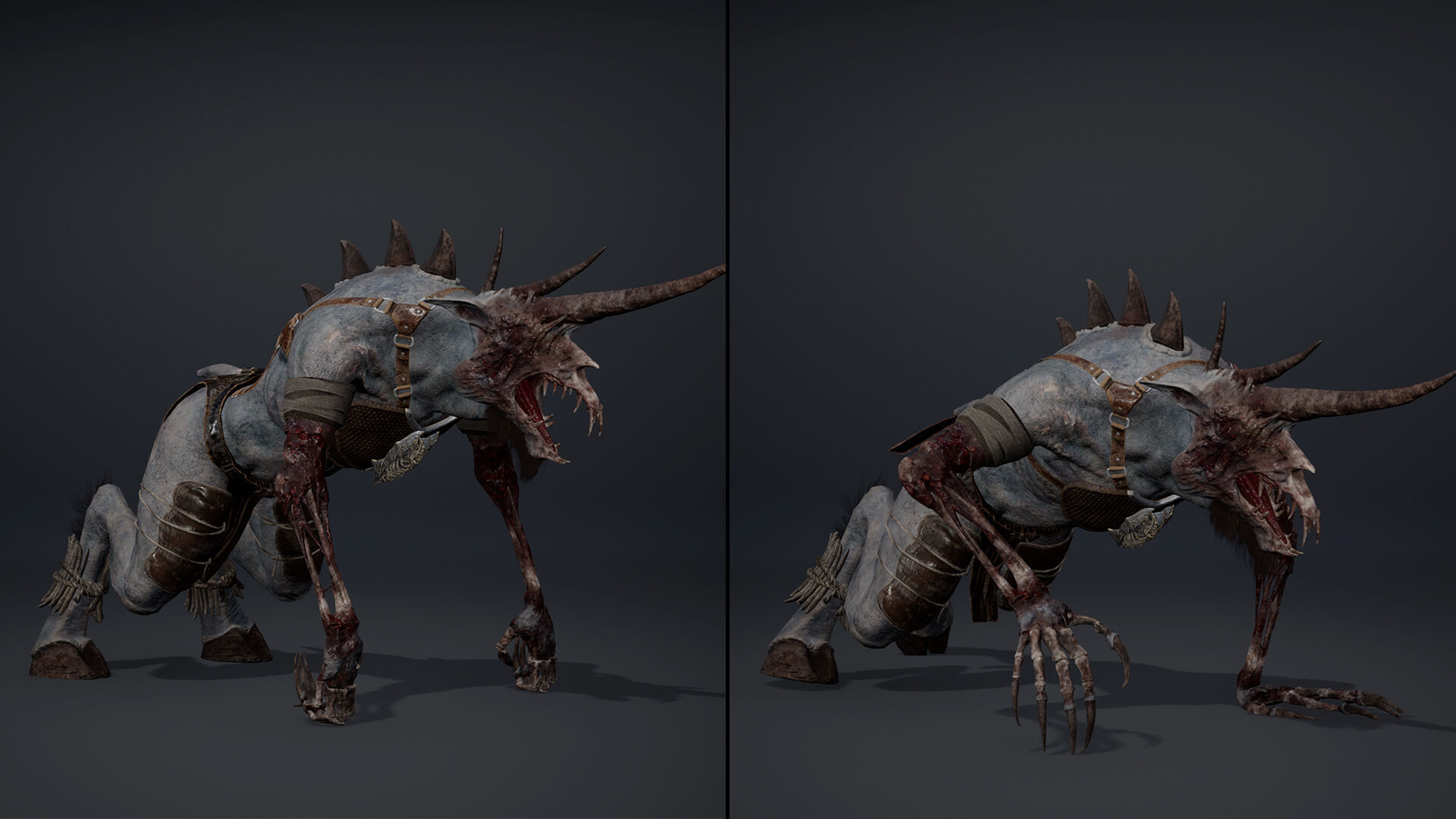 Ashen Barbarian Low-poly 3D model_27