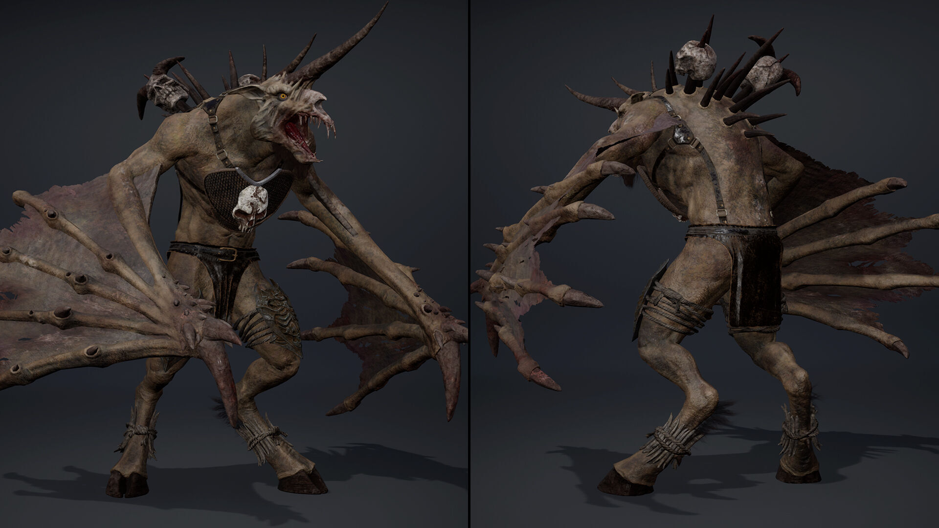 Ashen Barbarian Low-poly 3D model_43