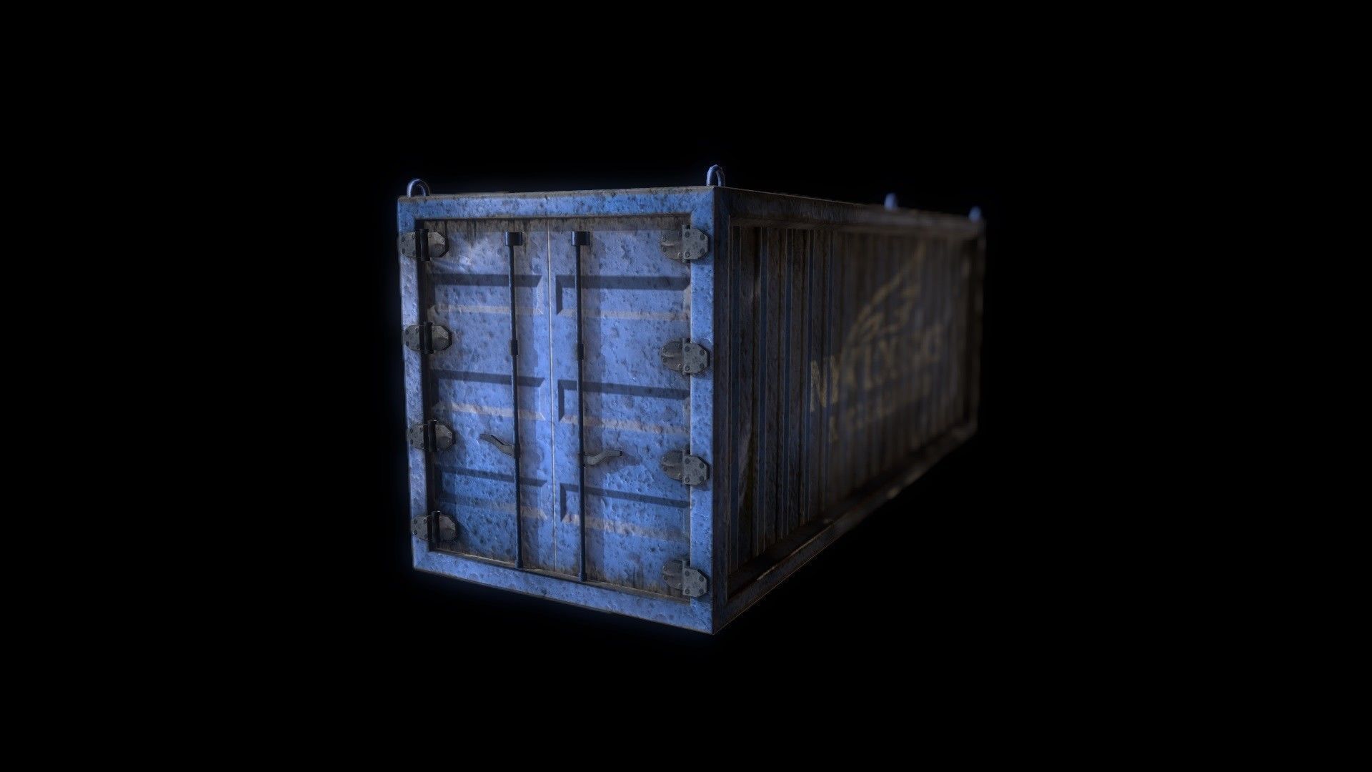 Containers nw creeks exterminator sign Low-poly 3D model_4