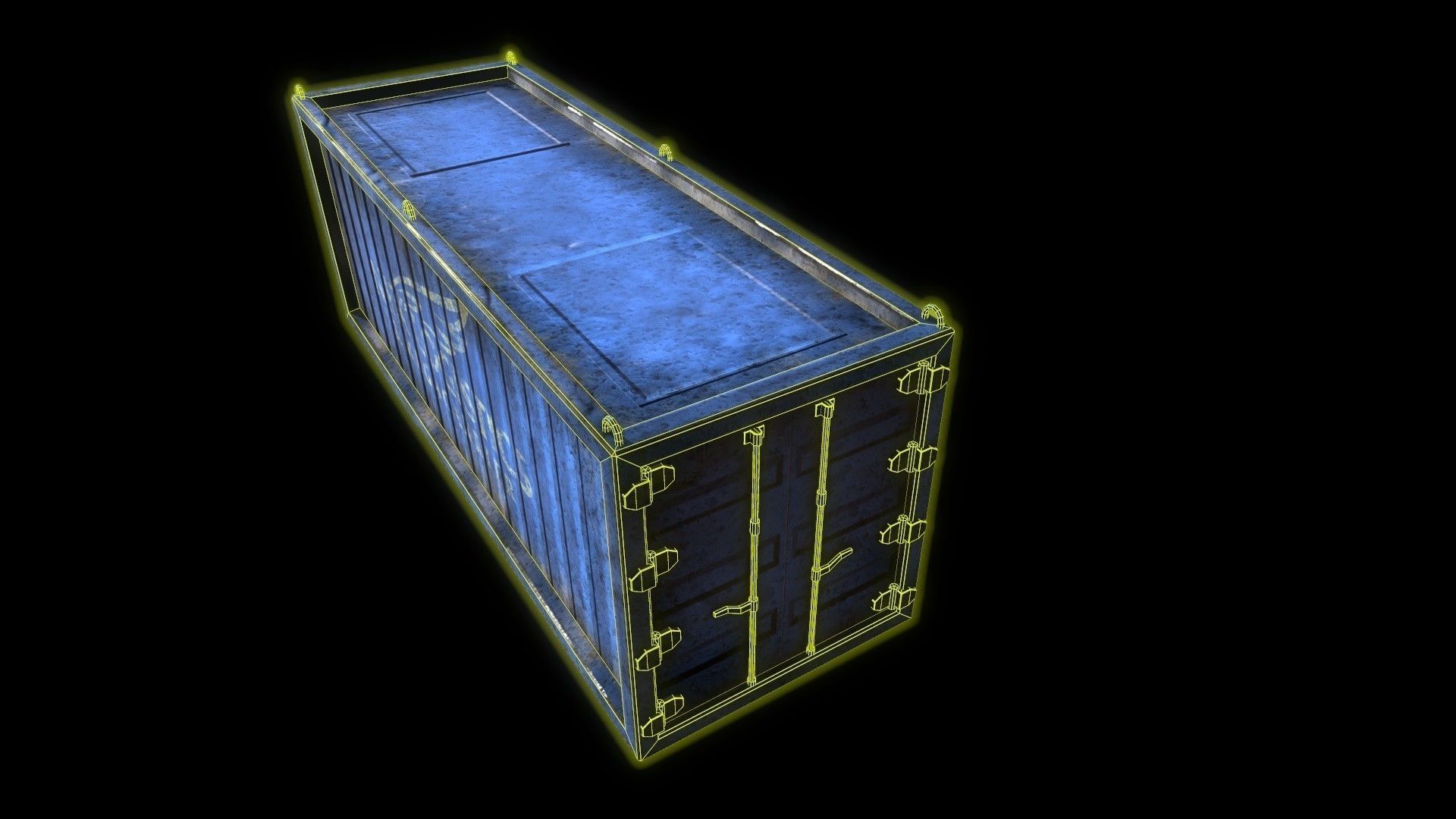 Containers nw creeks exterminator sign Low-poly 3D model_9