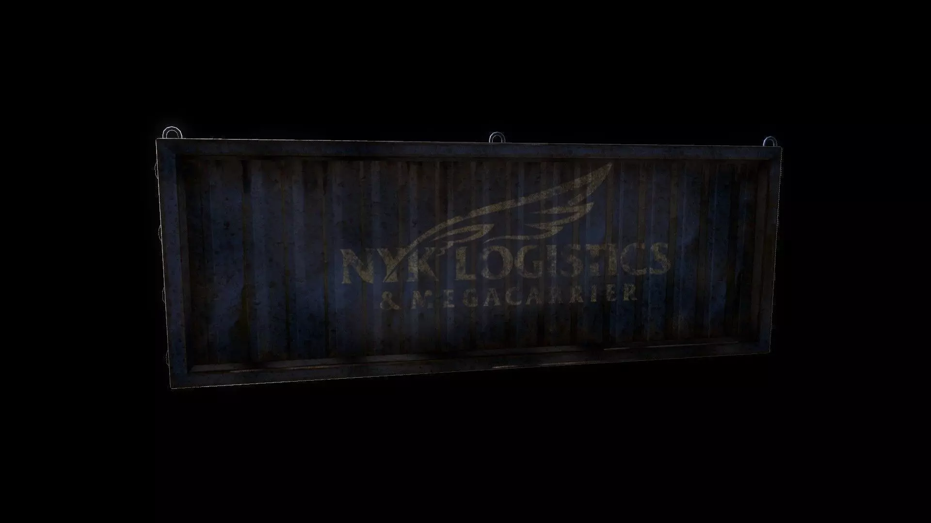 Containers nw creeks exterminator sign Low-poly 3D model_0