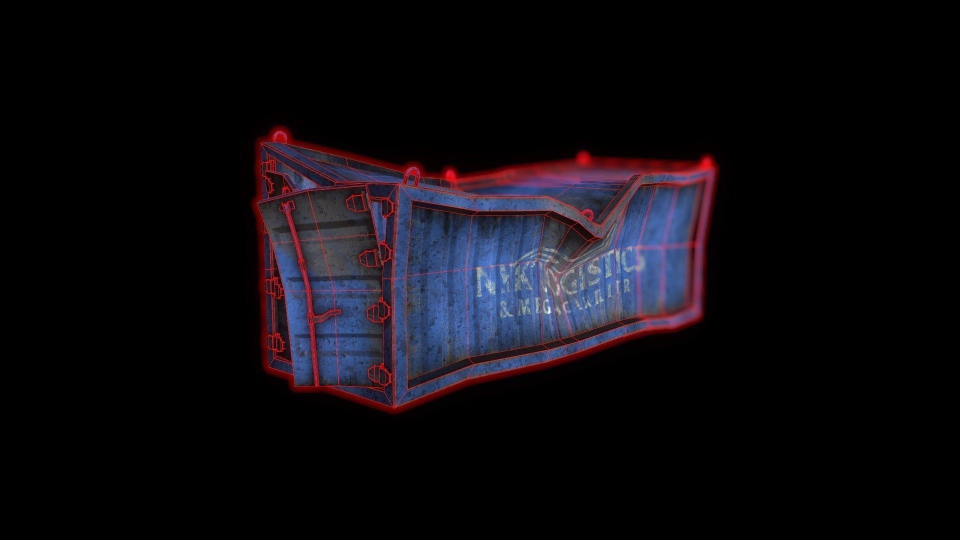Containers nw creeks exterminator sign Low-poly 3D model_3