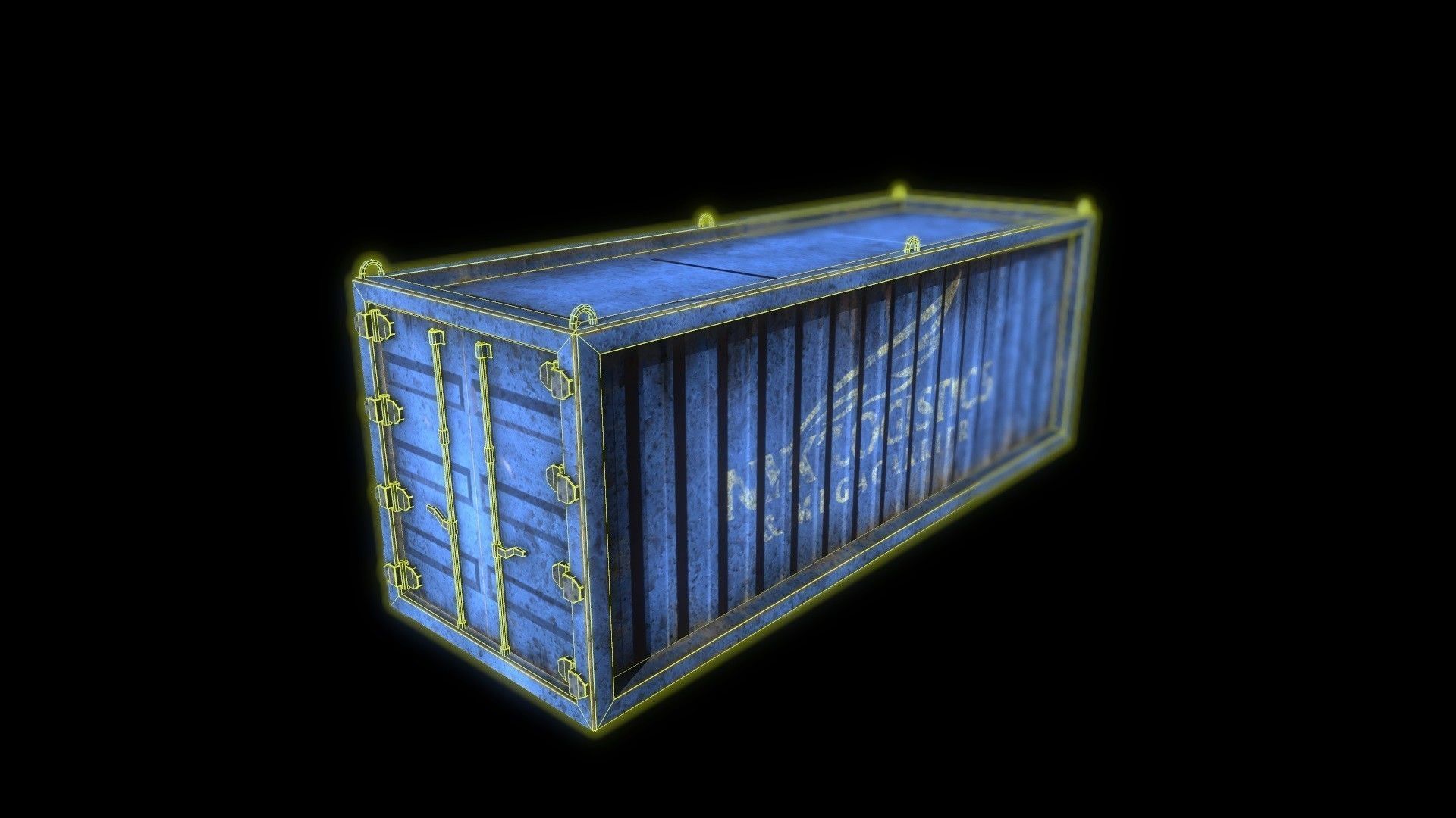 Containers nw creeks exterminator sign Low-poly 3D model_7
