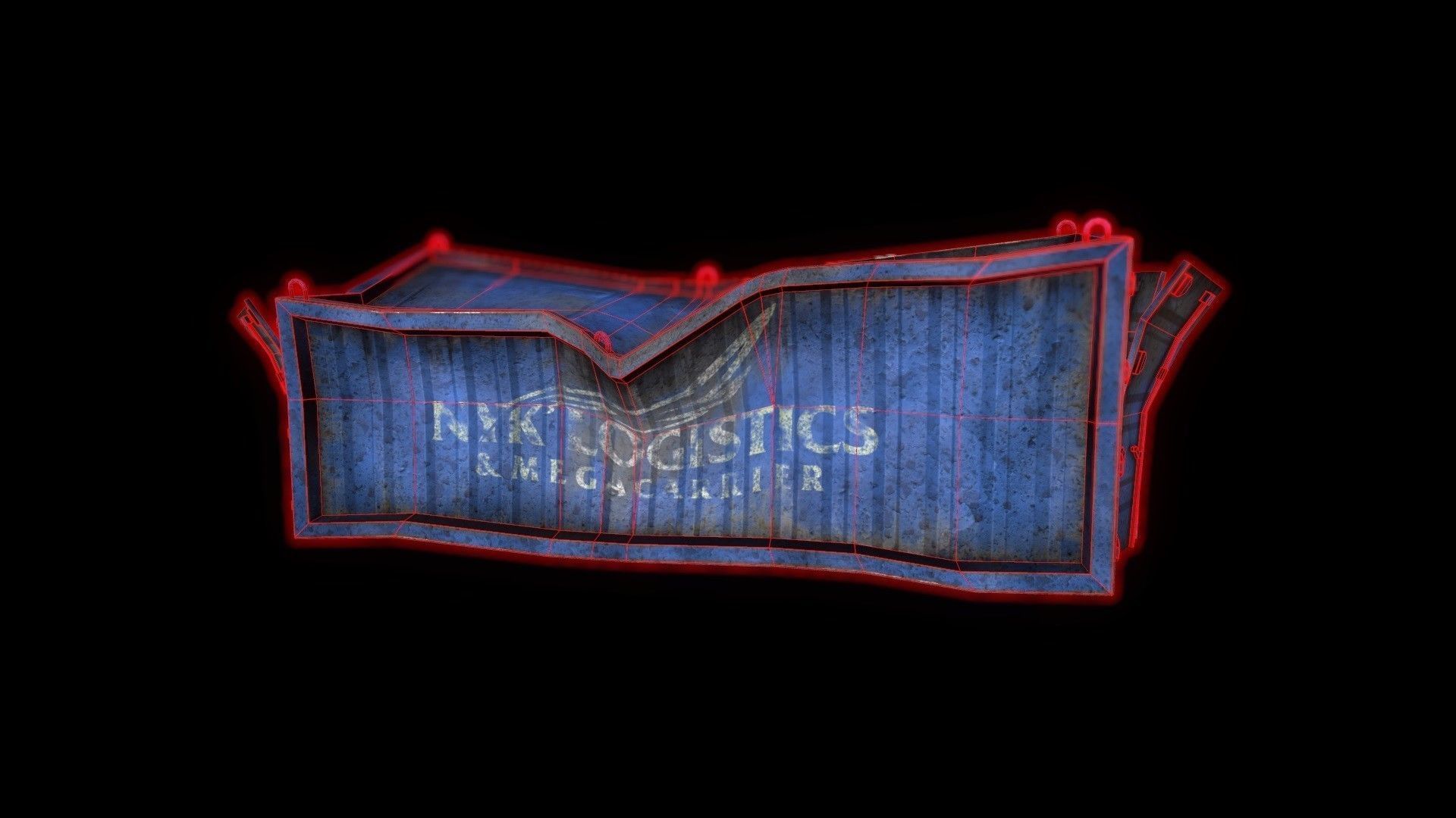 Containers nw creeks exterminator sign Low-poly 3D model_8