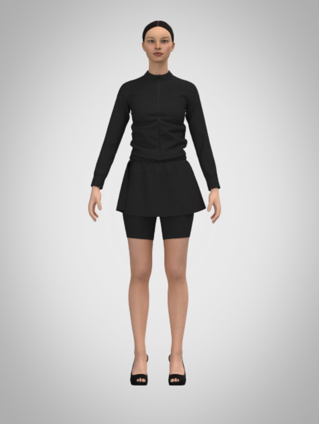Urban Glide Skort Set 3D print model_1