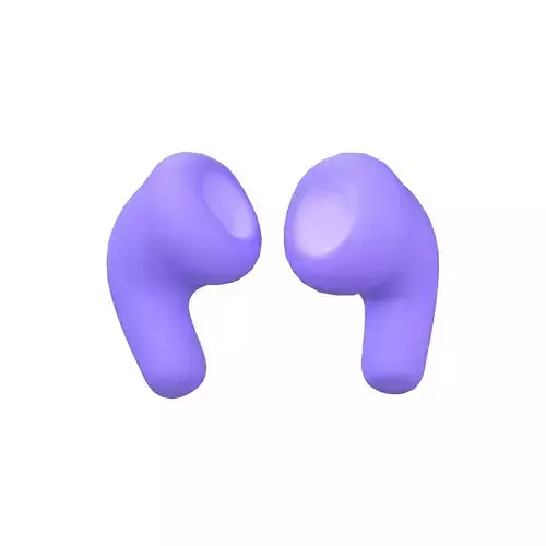 Earphone Icon v1 002 Low-poly 3D model