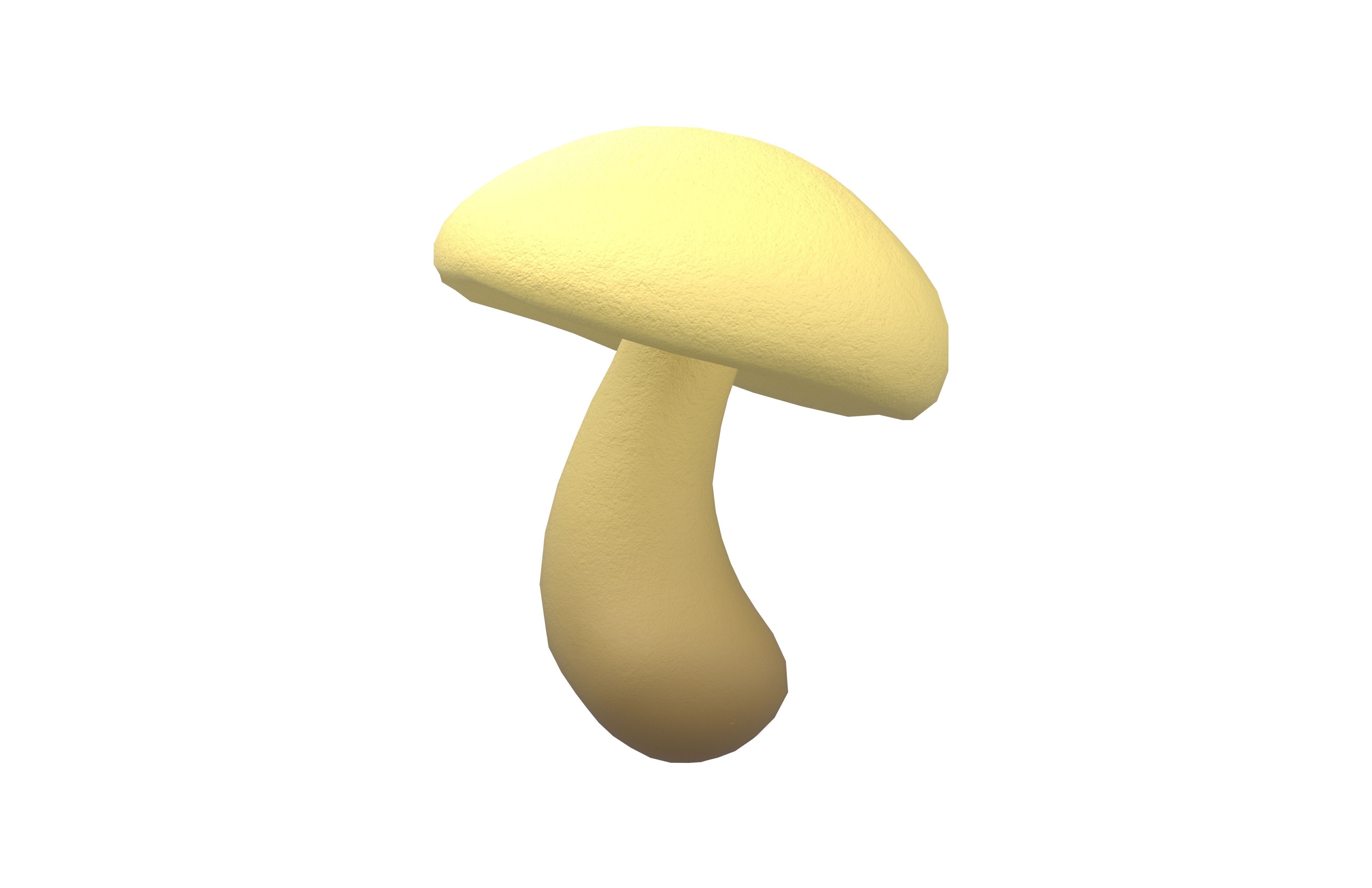 Mushroom v1 002 Low-poly 3D model_1