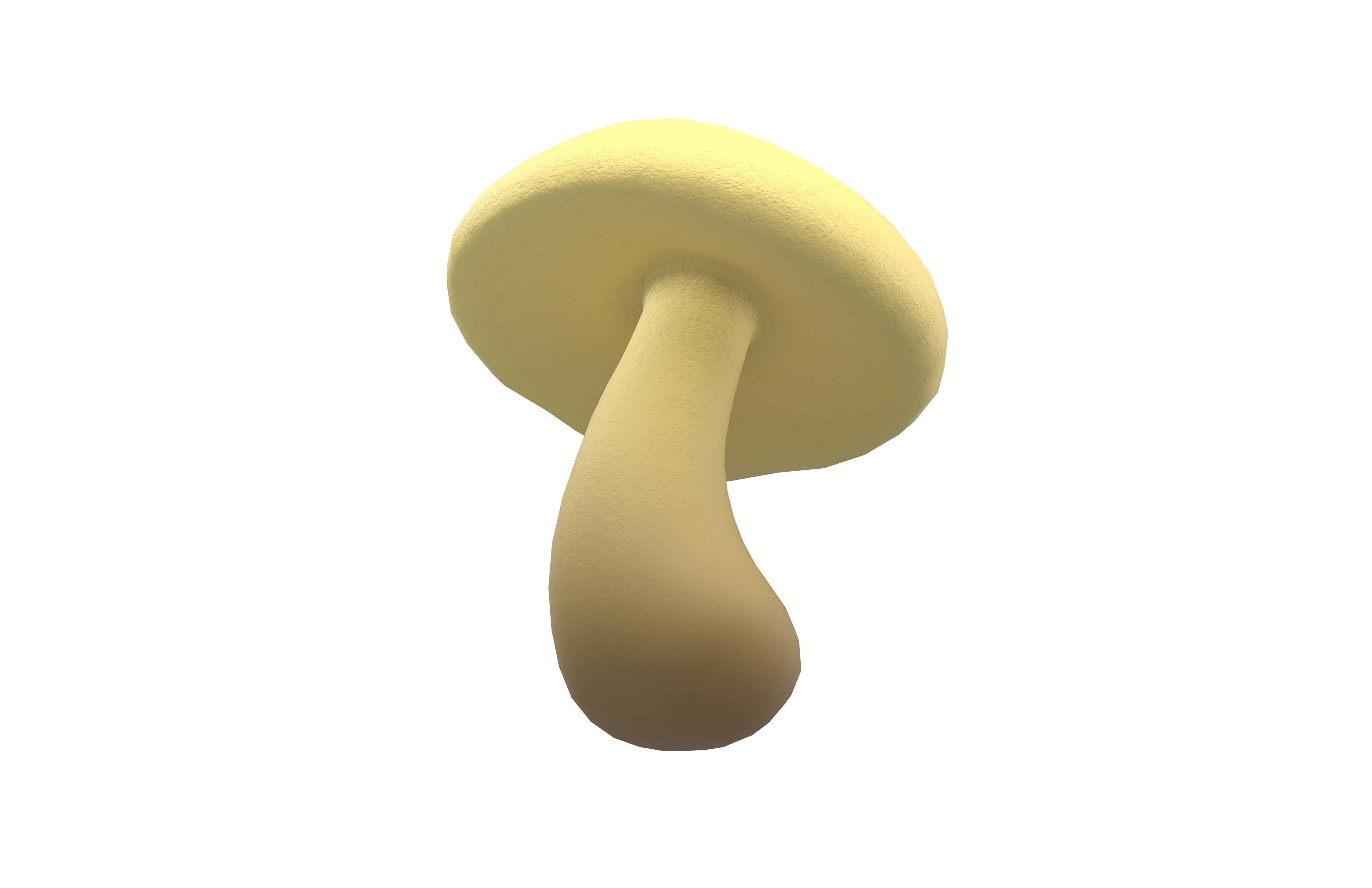Mushroom v1 002 Low-poly 3D model_2