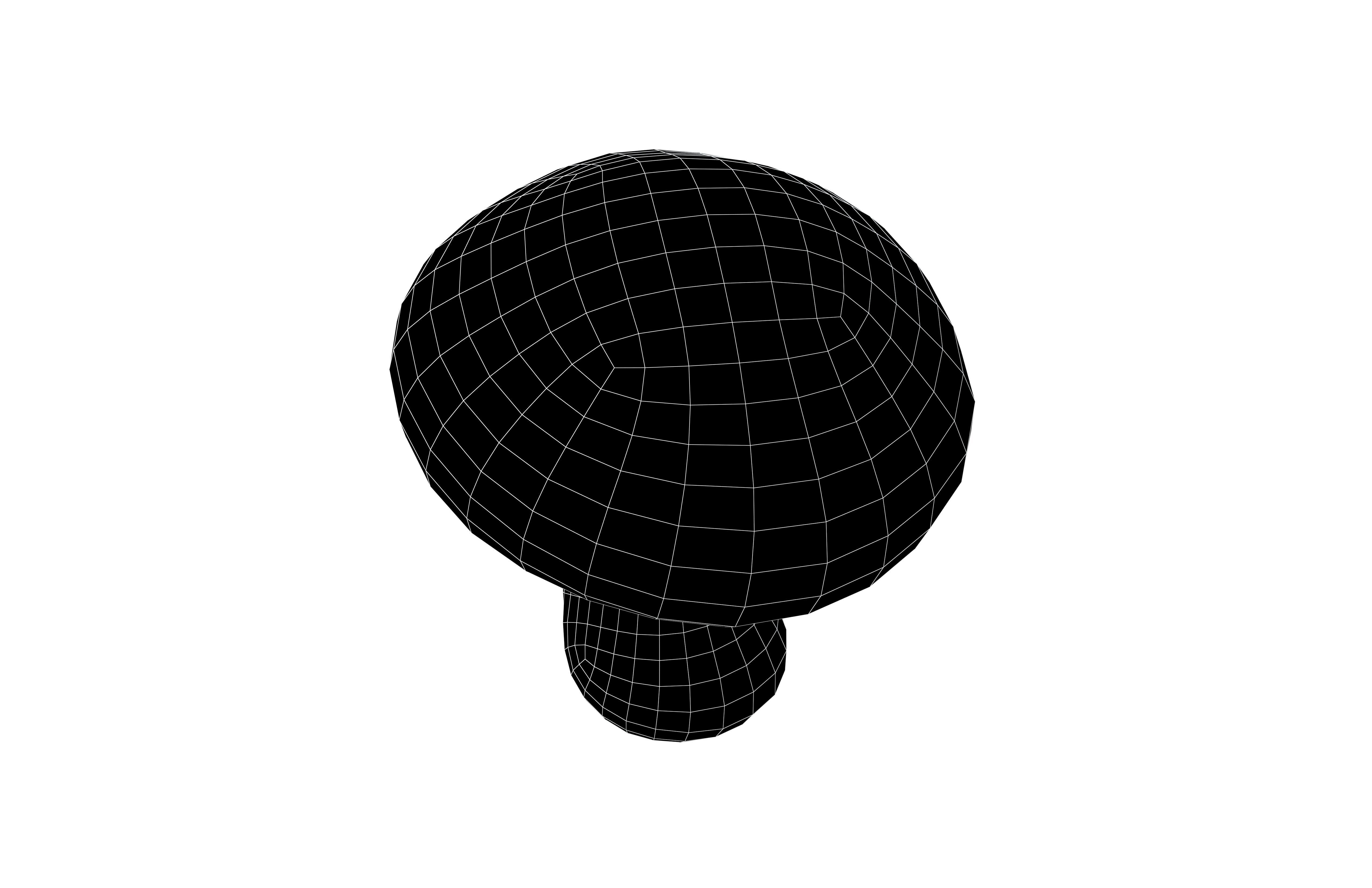 Mushroom v1 003 Low-poly 3D model_4