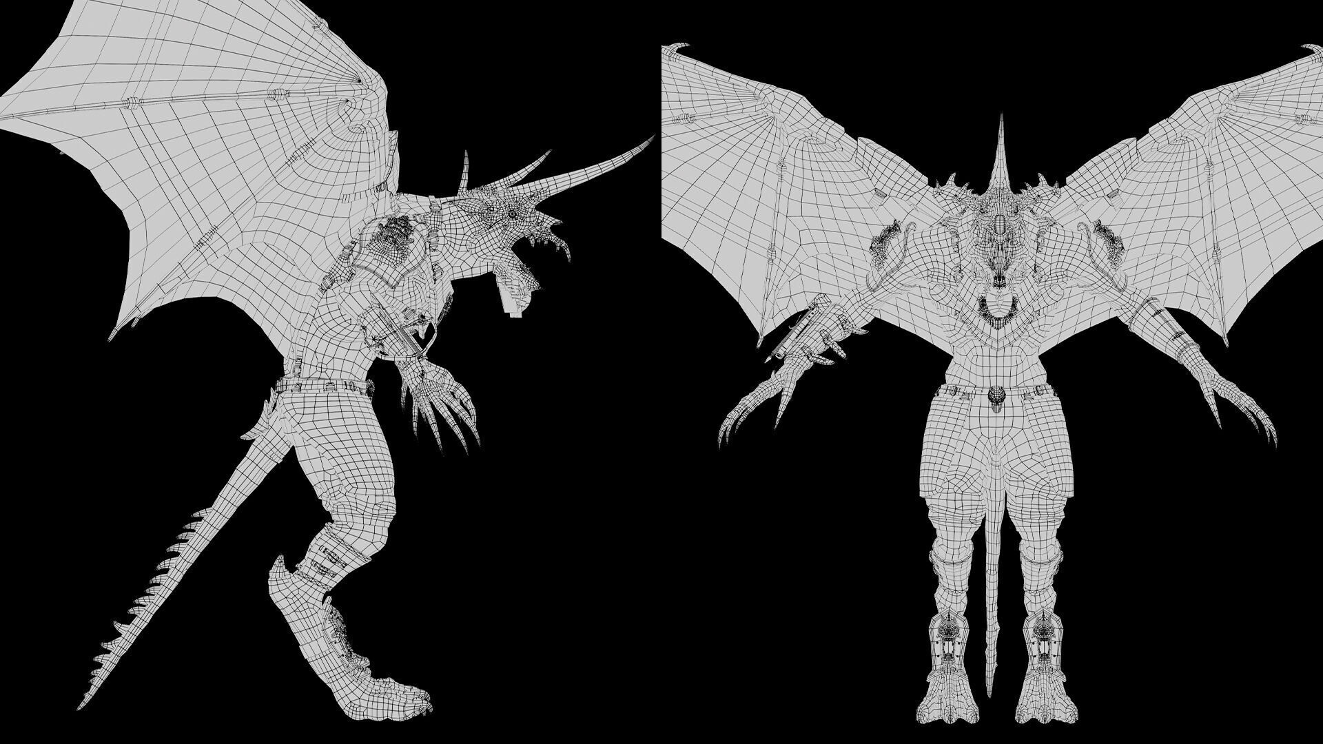 Ashen Spearman Low-poly 3D model_57