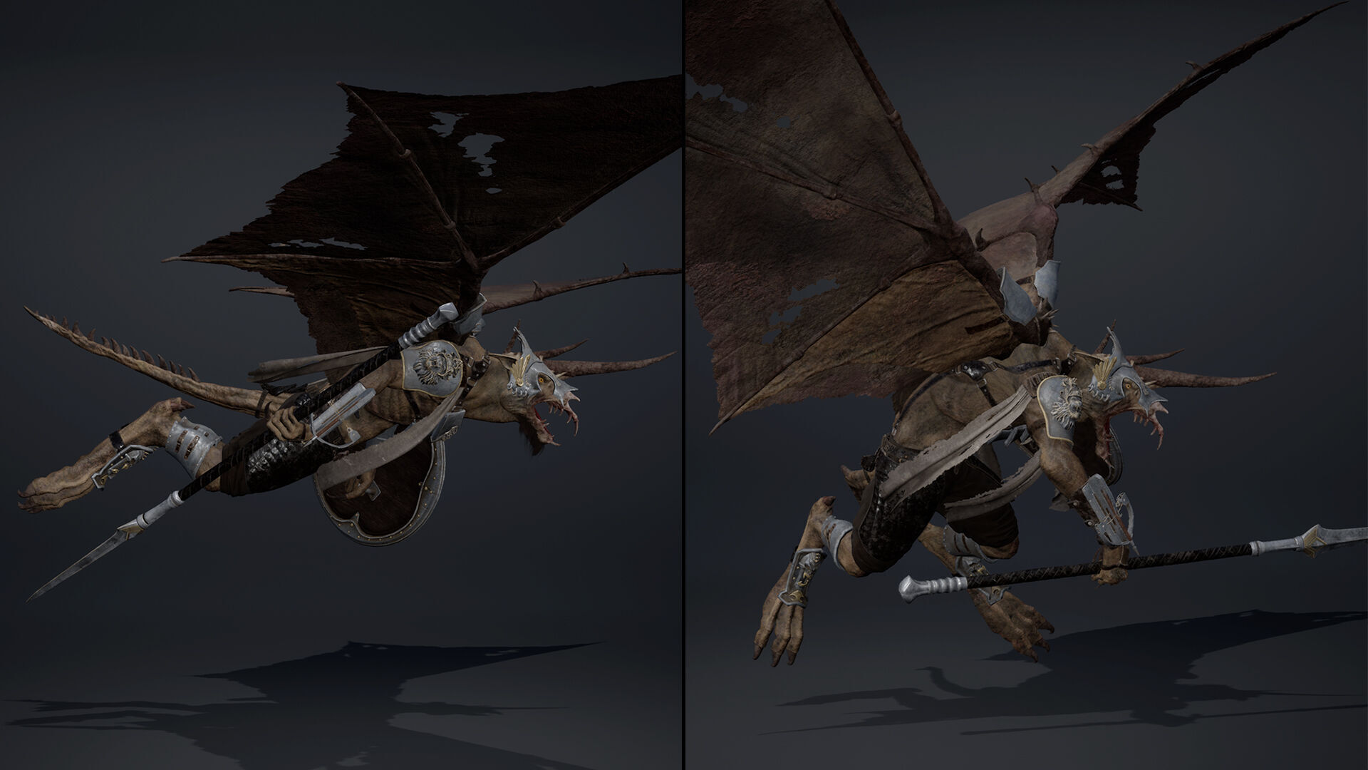 Ashen Spearman Low-poly 3D model_30