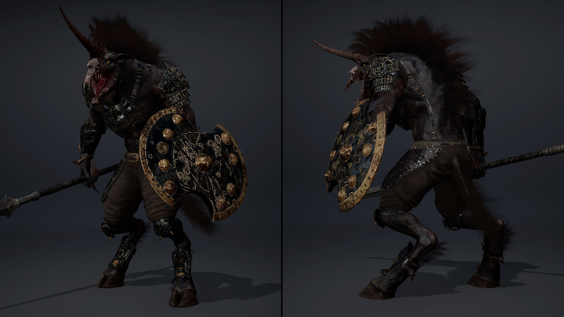 Ashen Spearman Low-poly 3D model_27