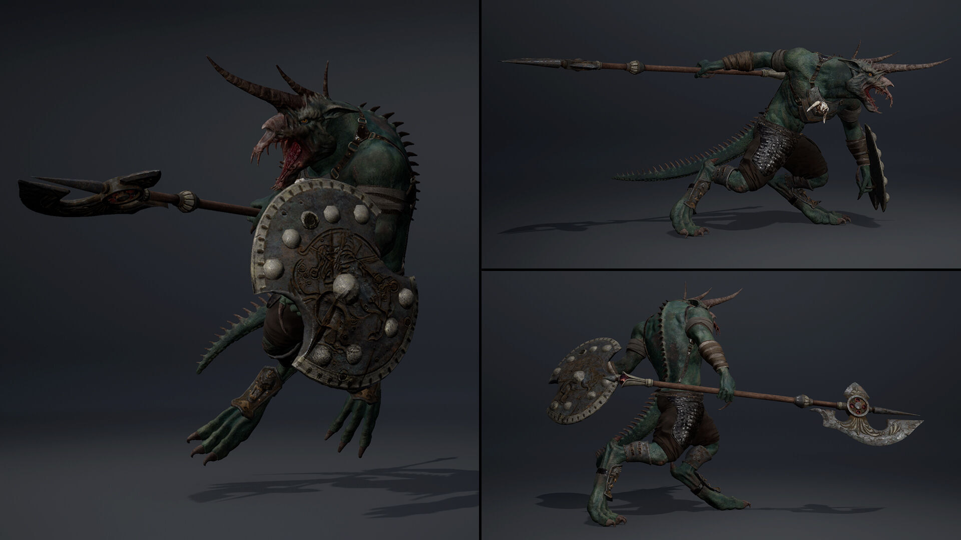 Ashen Spearman Low-poly 3D model_20