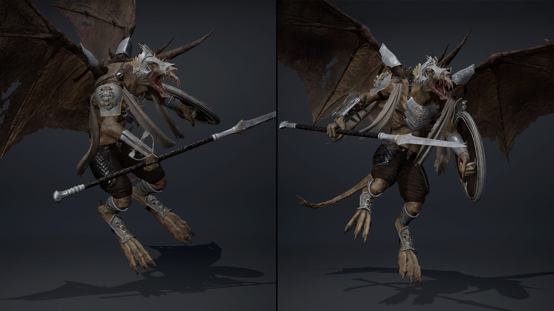 Ashen Spearman Low-poly 3D model_31