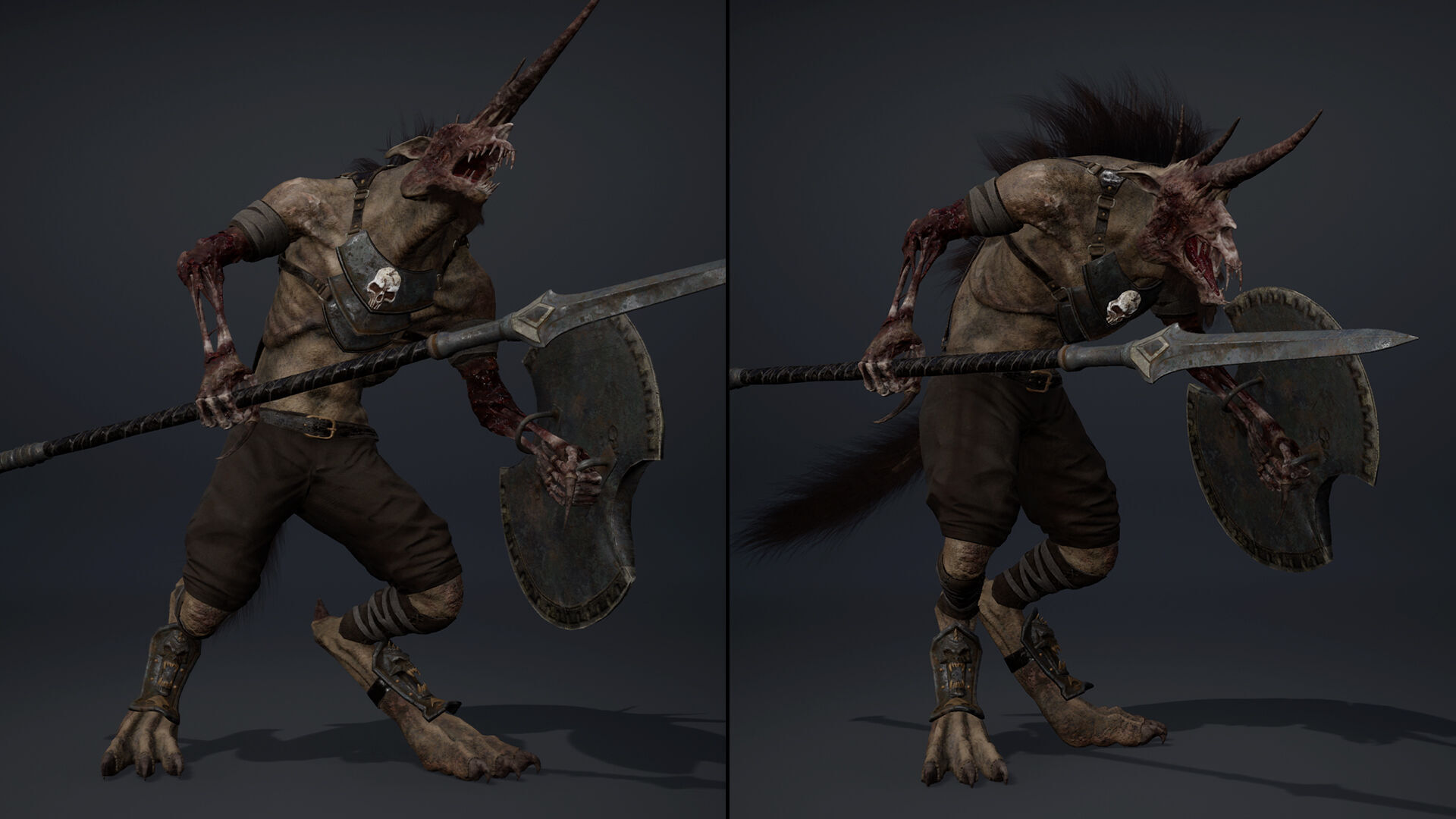 Ashen Spearman Low-poly 3D model_33