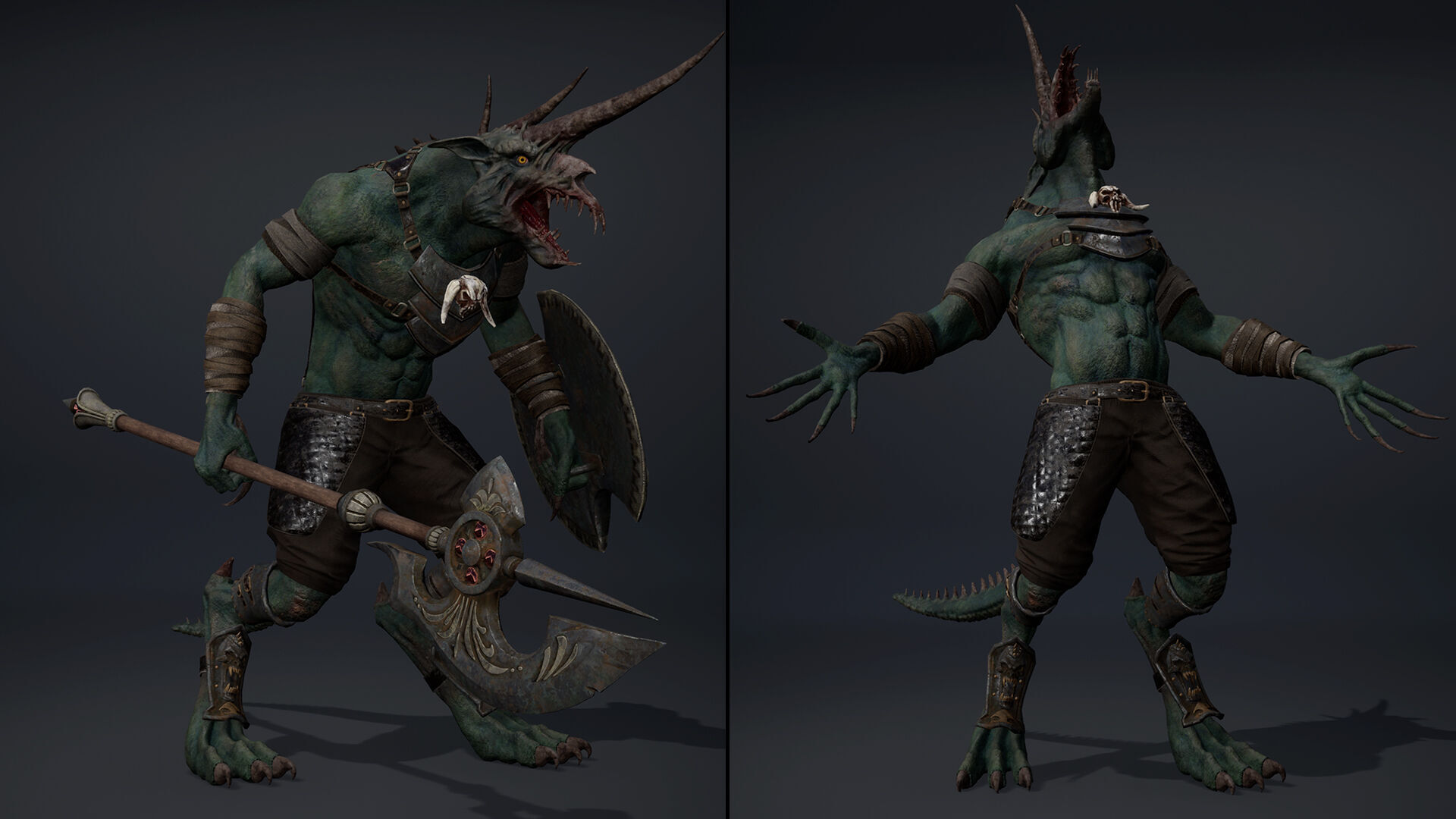 Ashen Spearman Low-poly 3D model_19