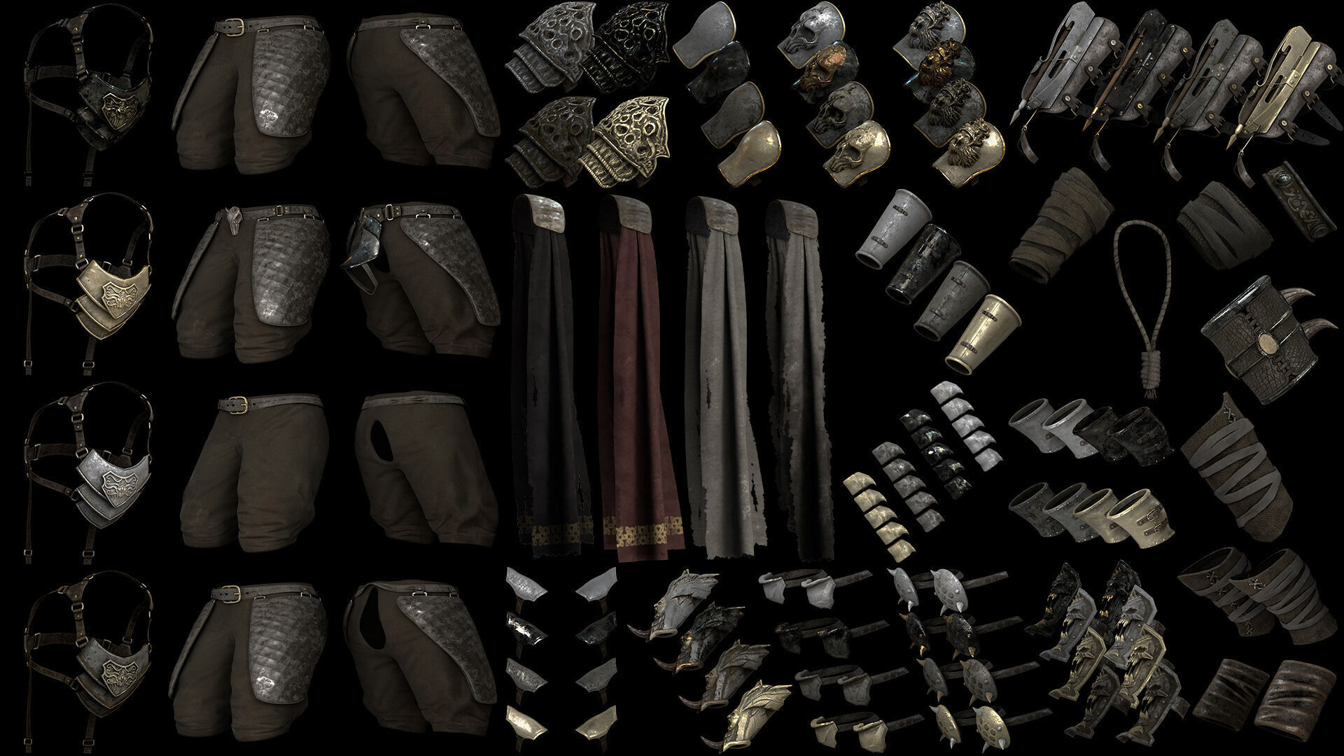 Ashen Spearman Low-poly 3D model_46