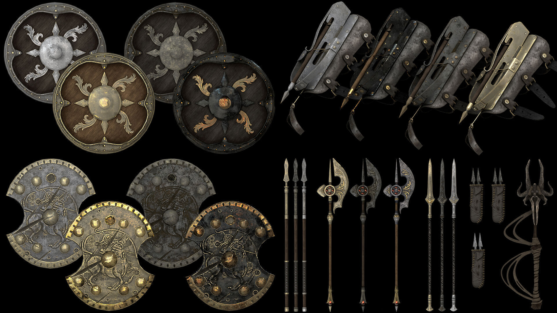 Ashen Spearman Low-poly 3D model_47