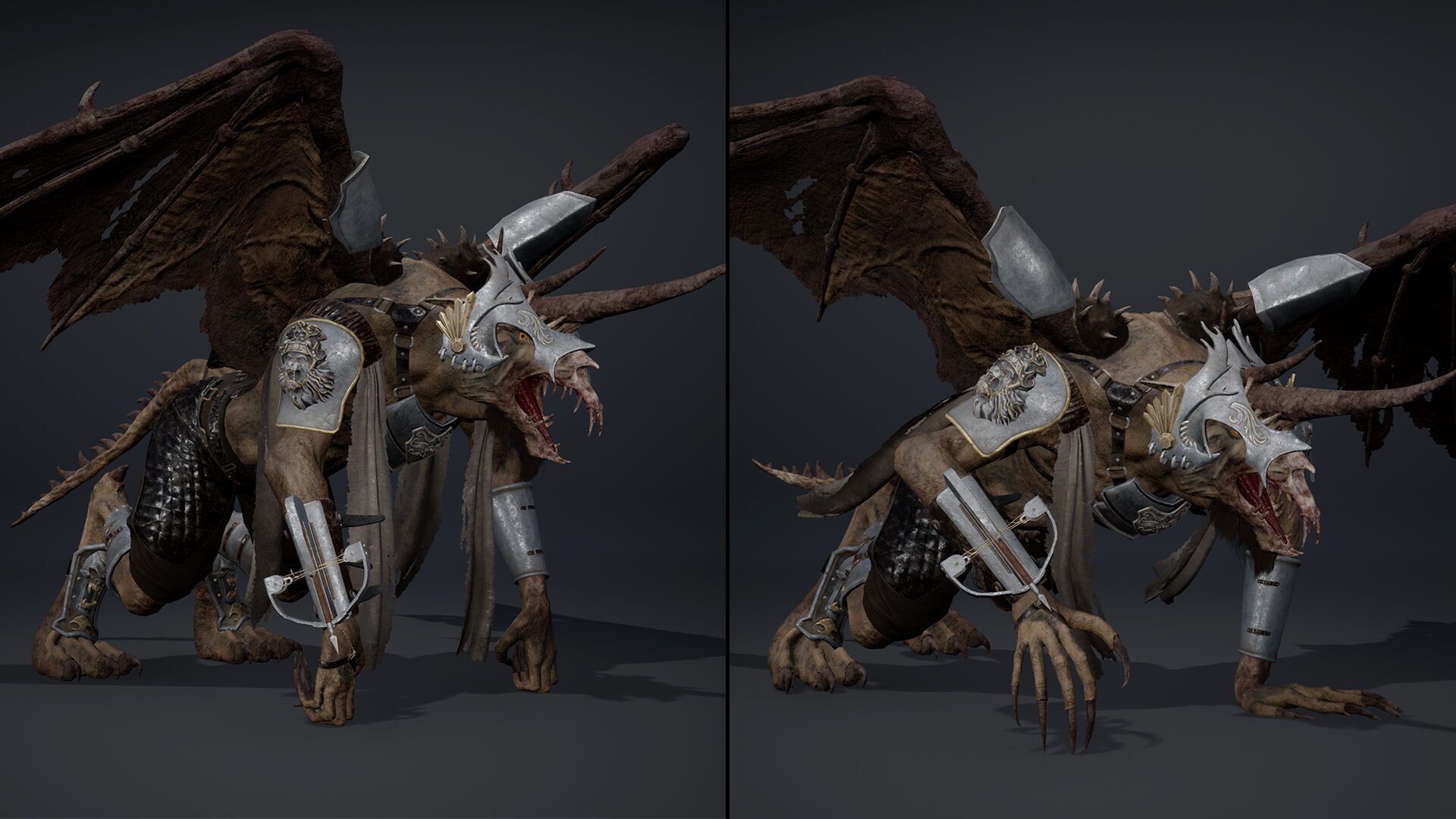 Ashen Spearman Low-poly 3D model_29