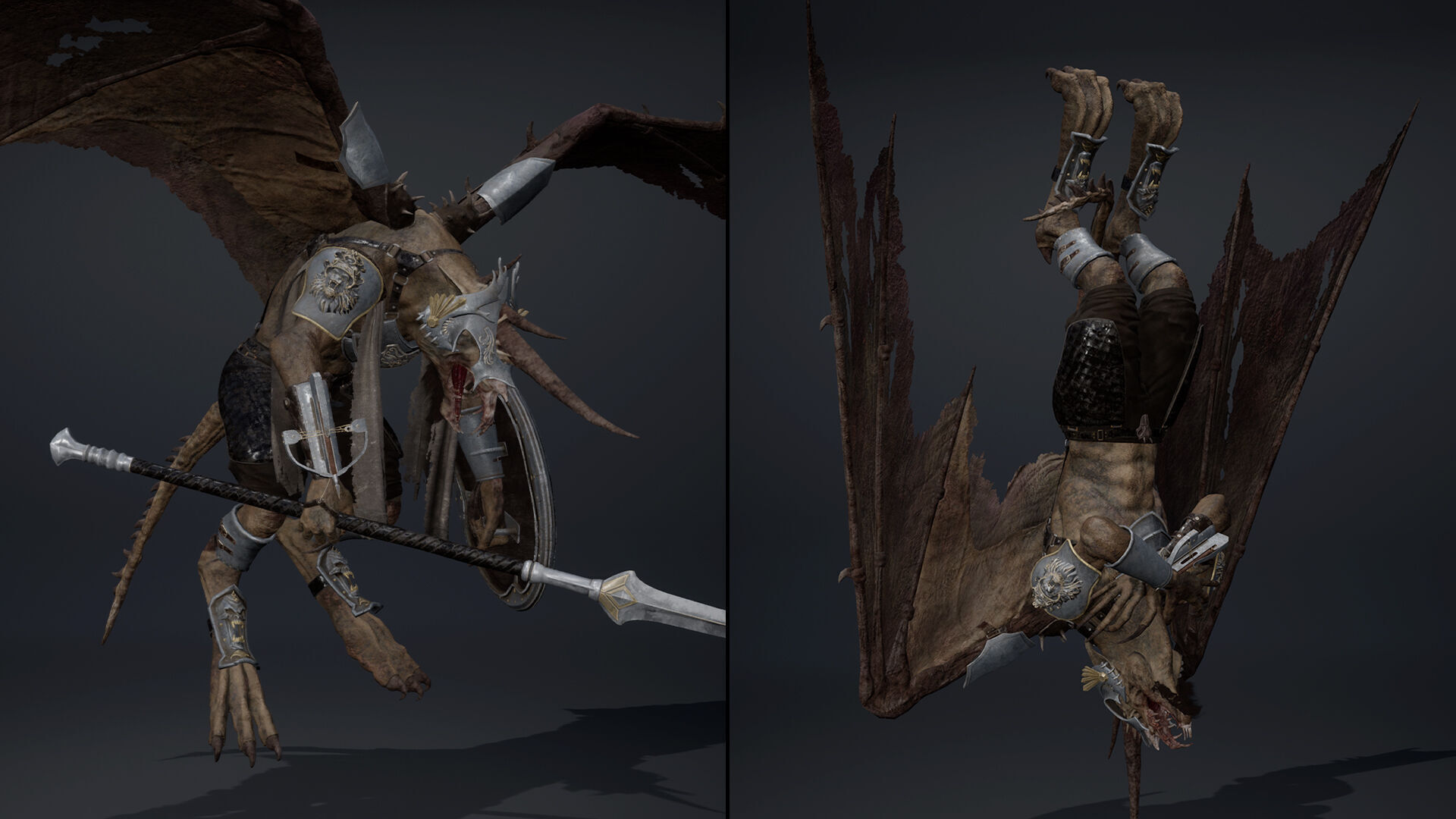 Ashen Spearman Low-poly 3D model_32