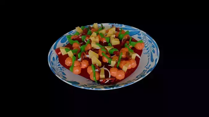 Asian food sweet and sour pork