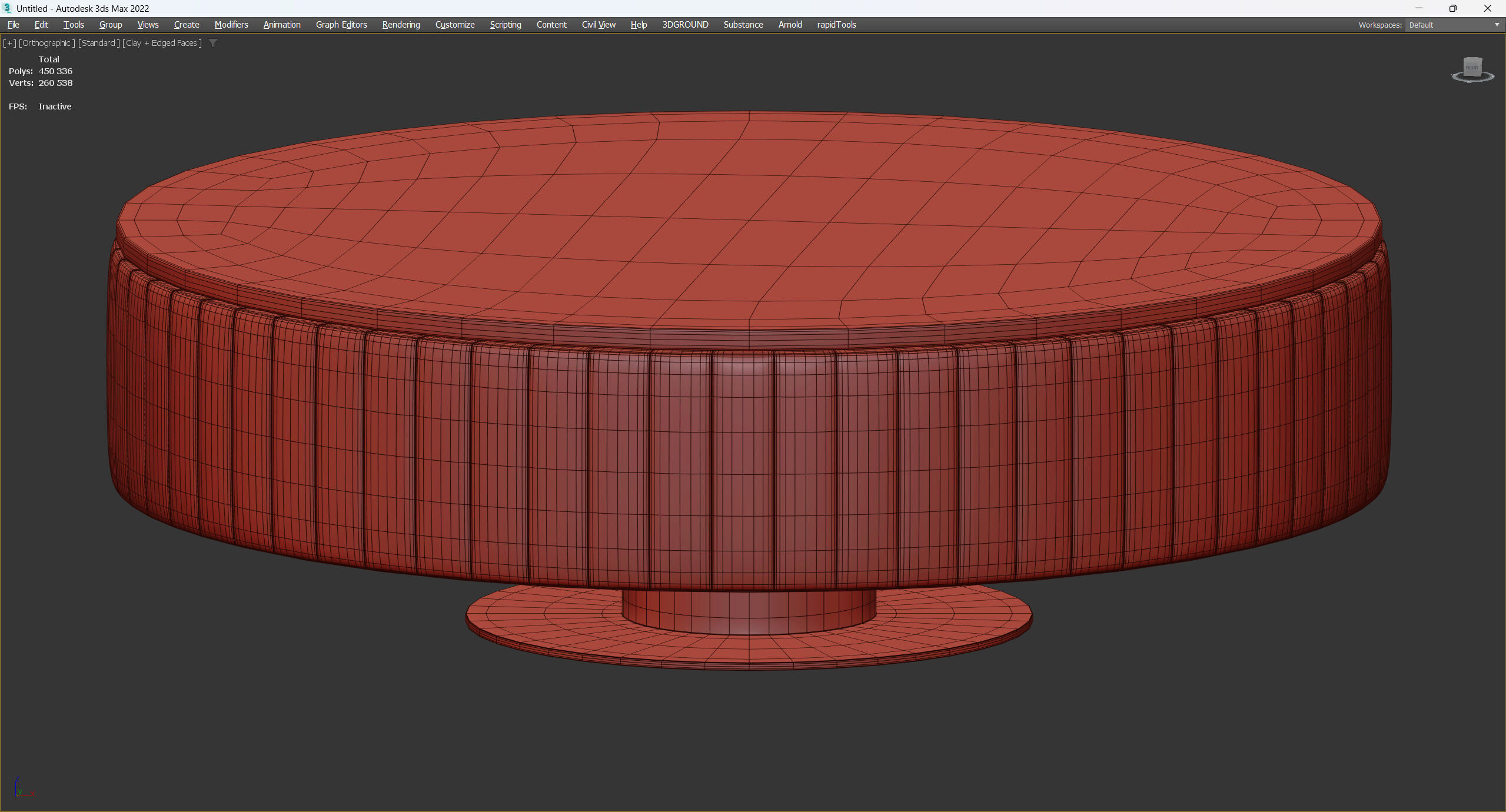 Giove Coffee Table by Daytona Low-poly 3D model_4