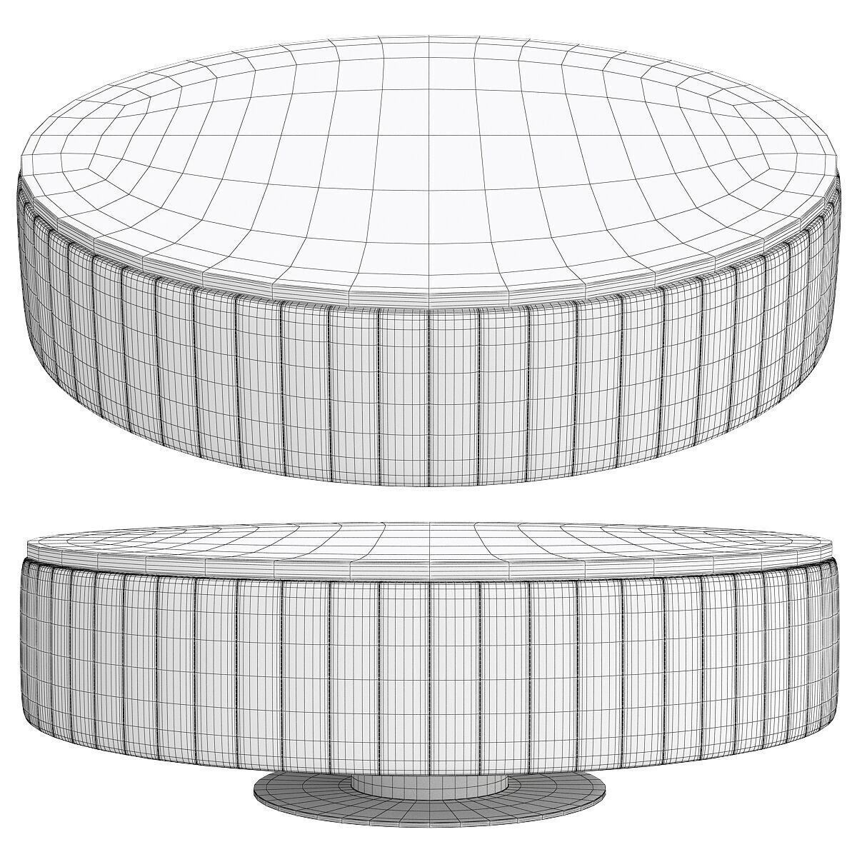 Giove Coffee Table by Daytona Low-poly 3D model_1