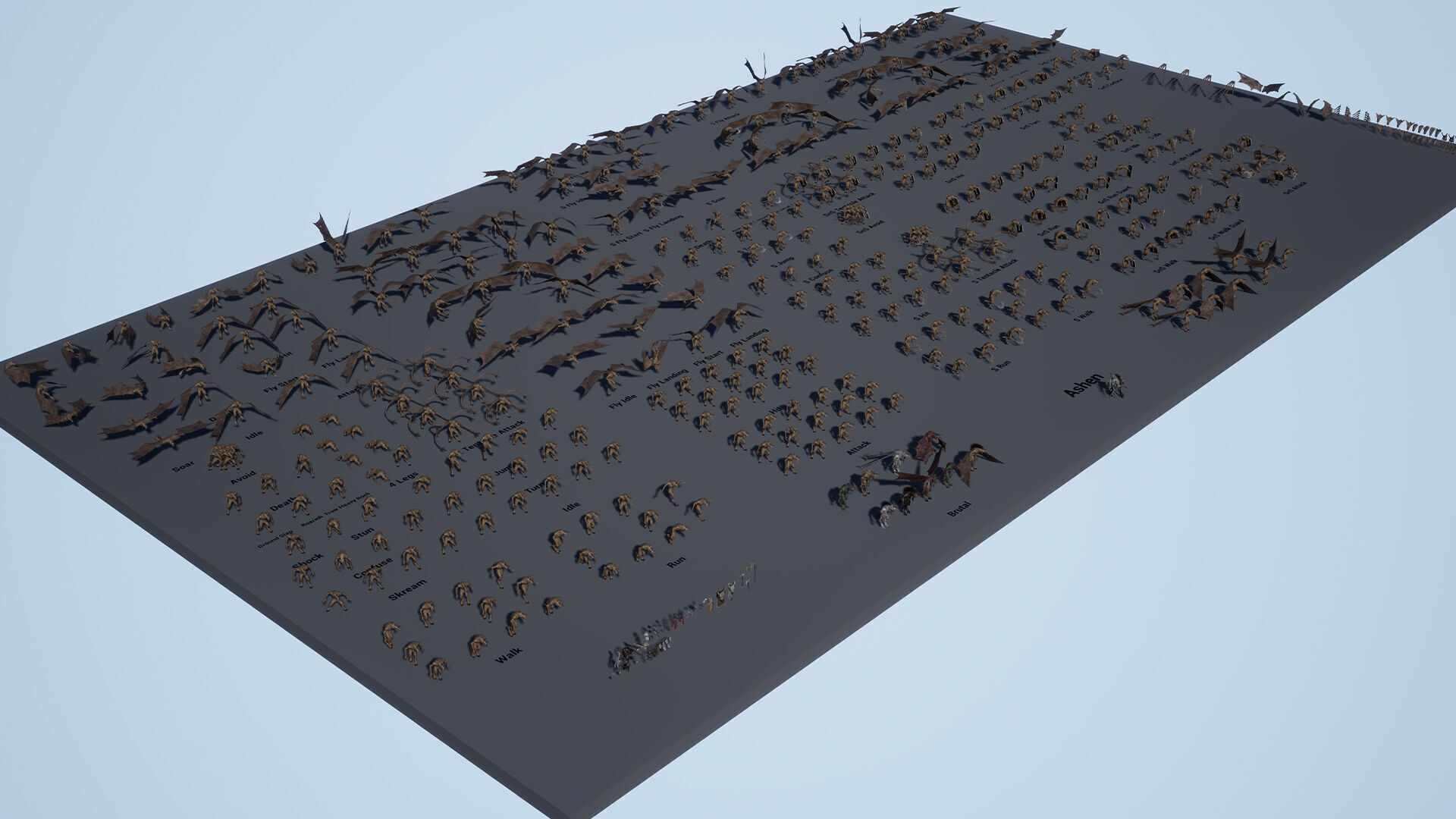 Ashen Brutal Warrior Low-poly 3D model_13