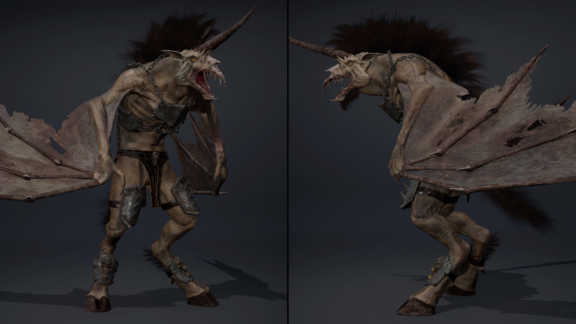 Ashen Brutal Warrior Low-poly 3D model_45