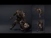 Ashen Brutal Warrior Low-poly 3D model_5