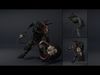 Ashen Brutal Warrior Low-poly 3D model_7
