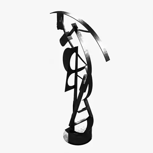Alex Corno Dancing Star abstract metal sculpture