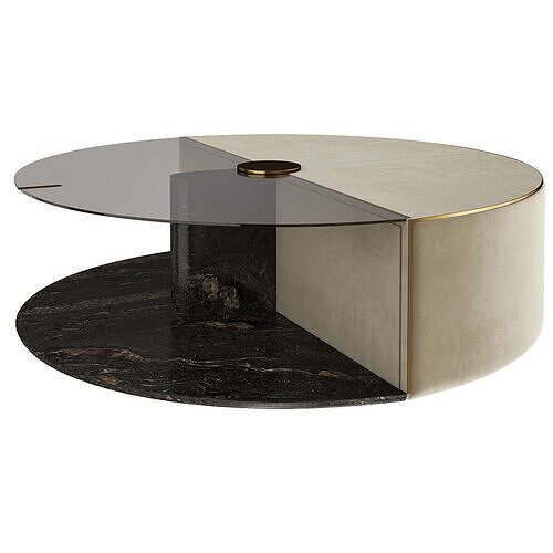 Eclipse coffee tables Low-poly 3D model