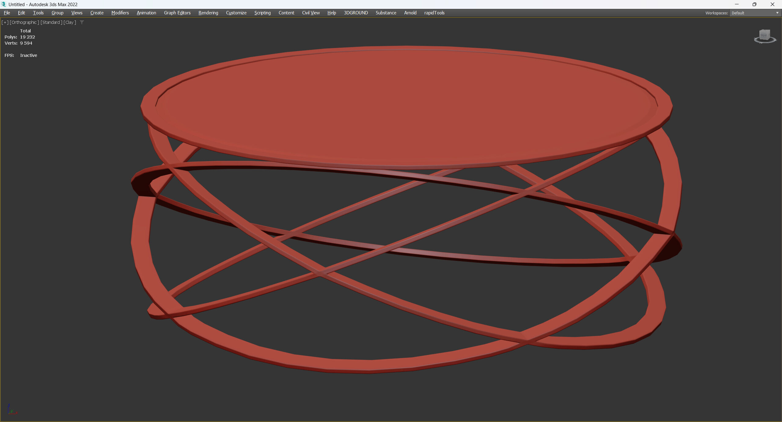 Orion Coffee Table Low-poly 3D model_3