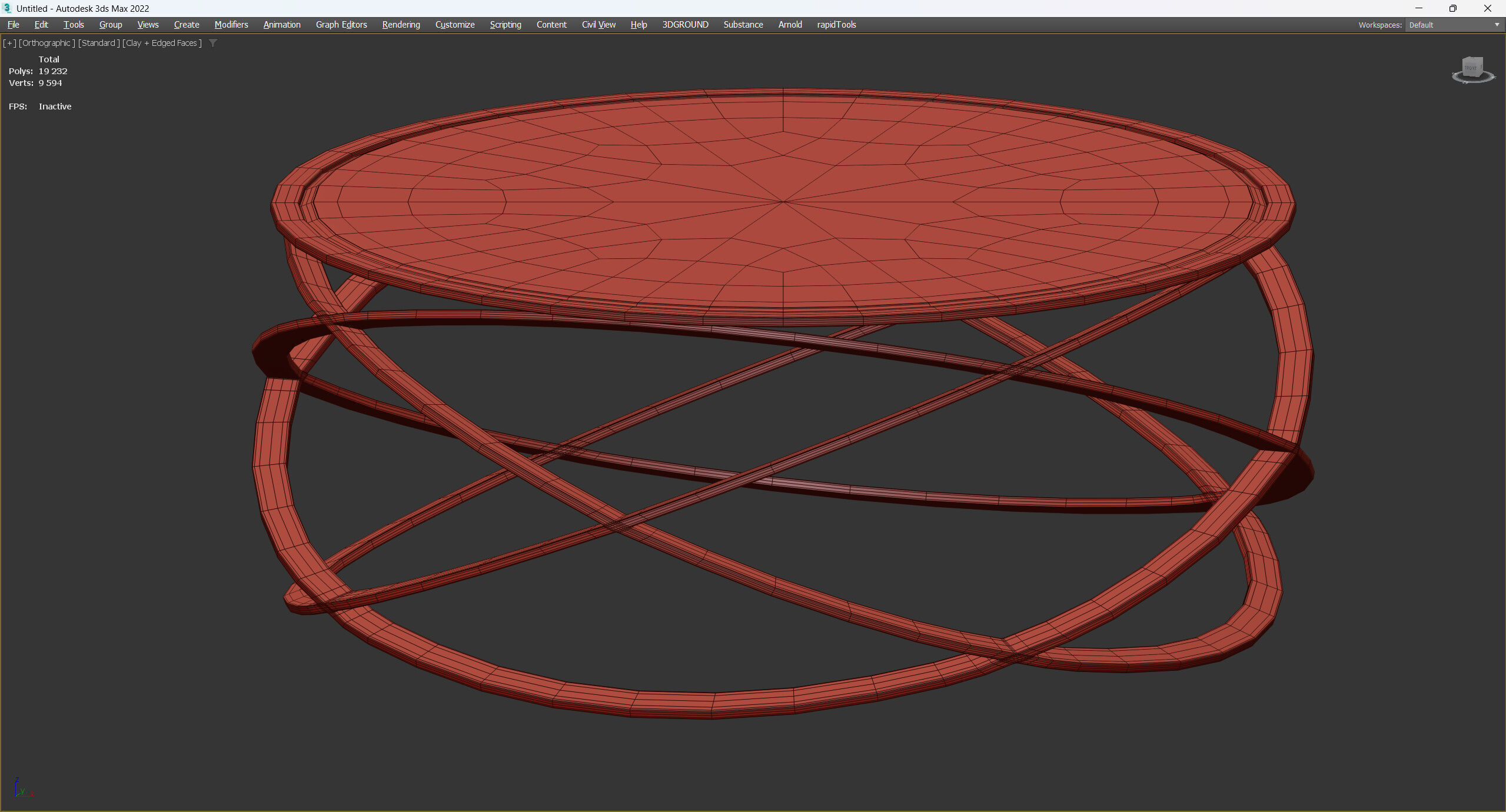 Orion Coffee Table Low-poly 3D model_4