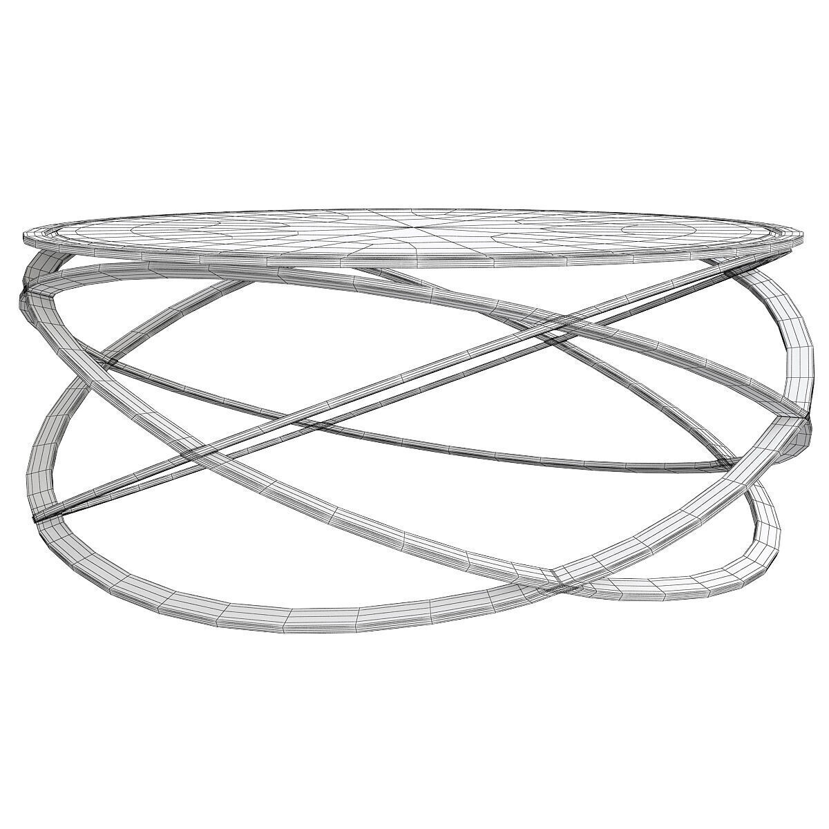 Orion Coffee Table Low-poly 3D model_1